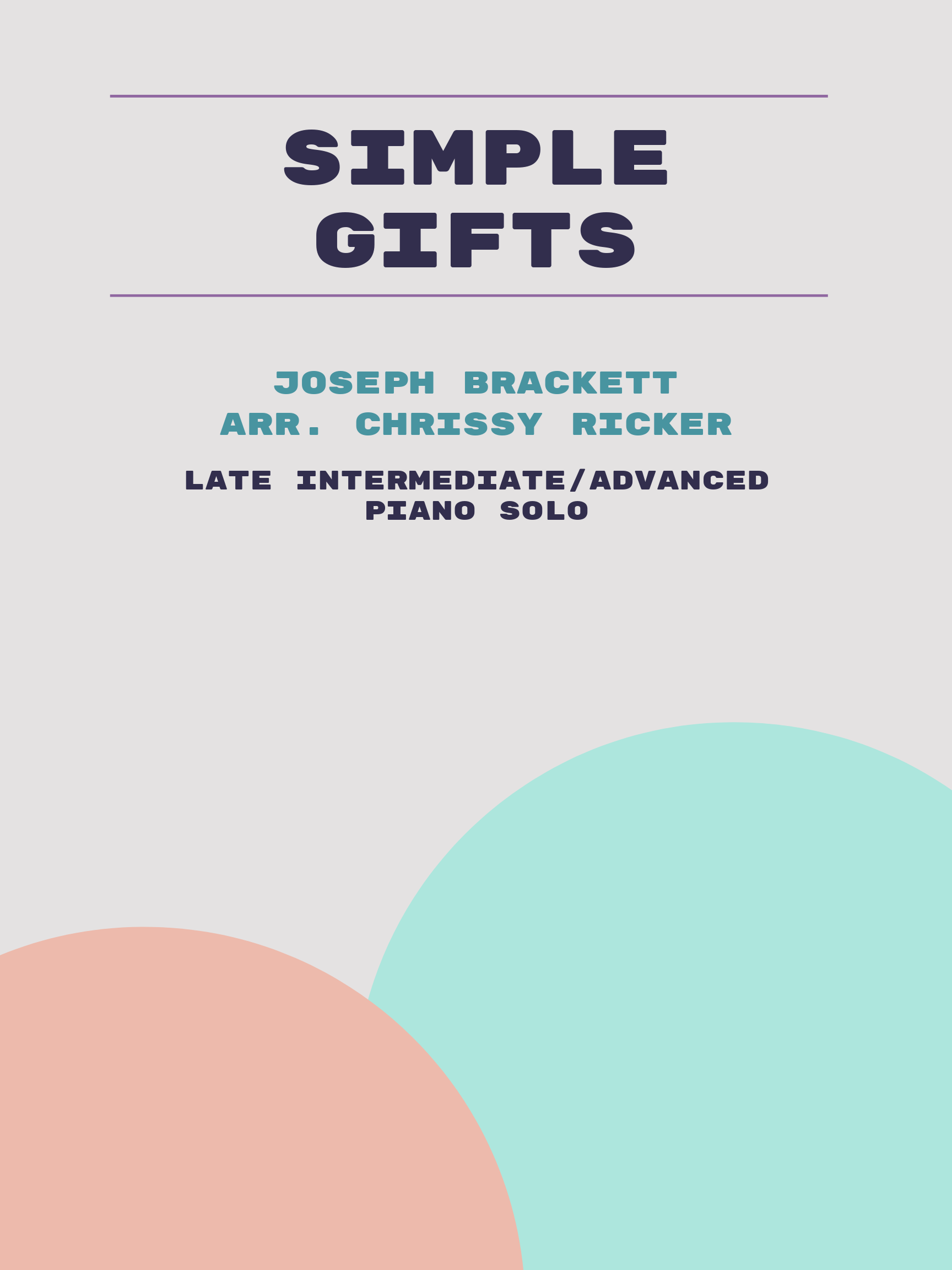 Simple Gifts by Joseph Brackett
