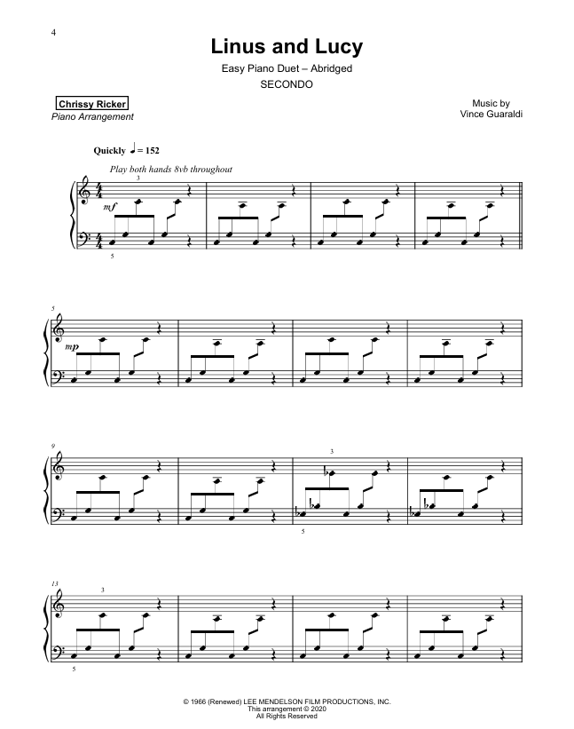 Linus and Lucy Sample Page