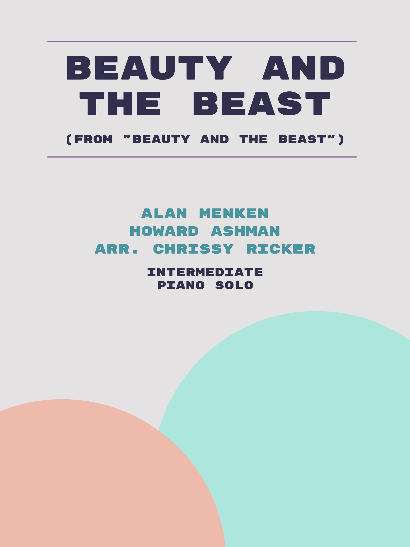 Beauty and the Beast by Alan Menken, Howard Ashman