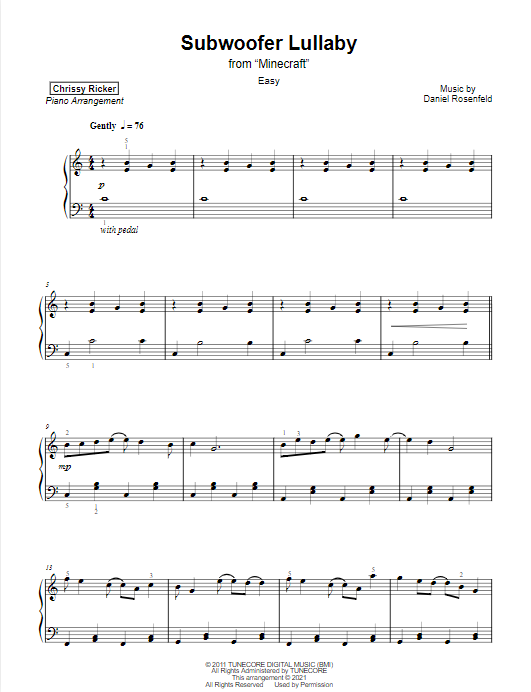 Subwoofer Lullaby Sample Page