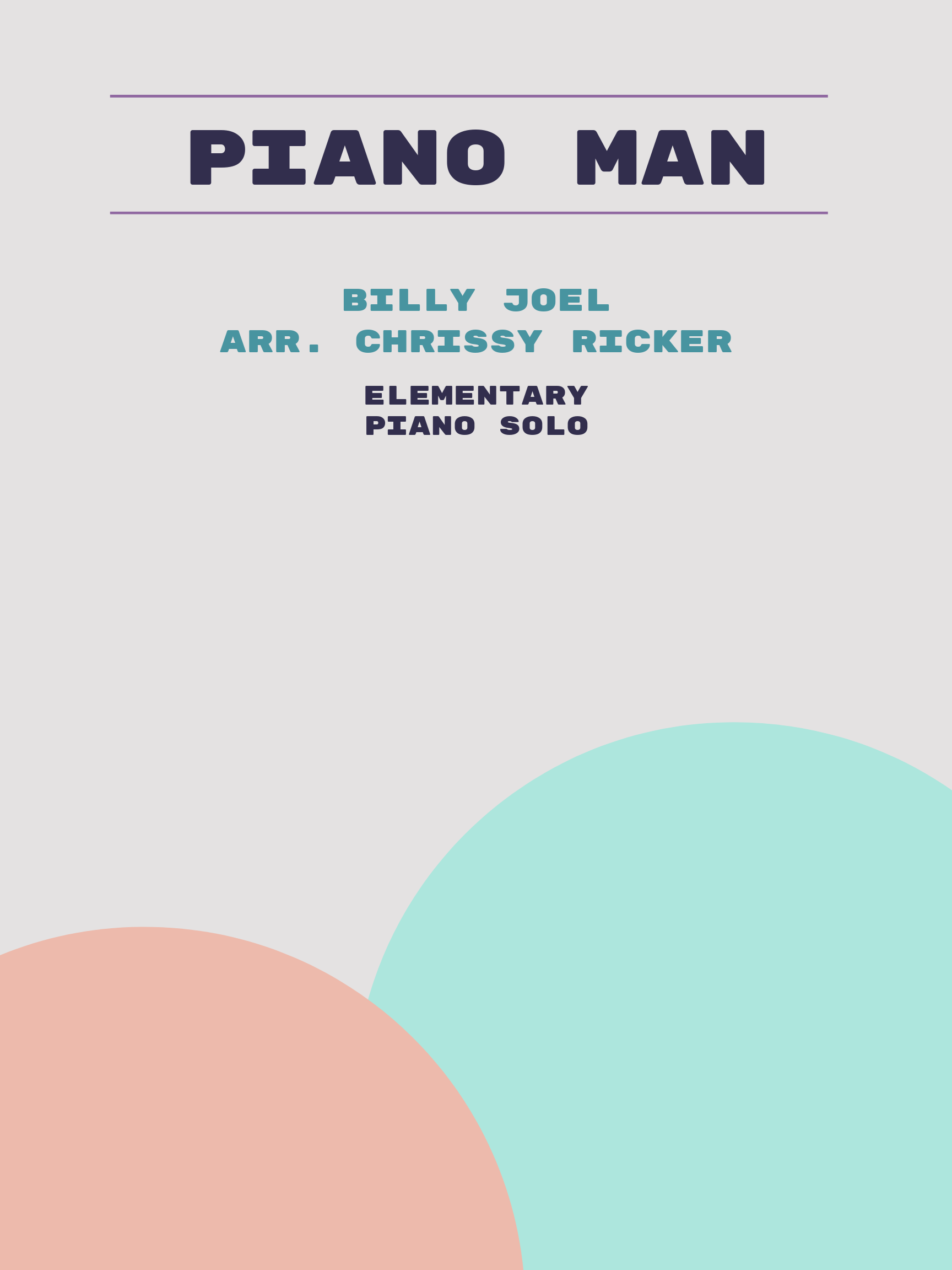Piano Man Sample Page