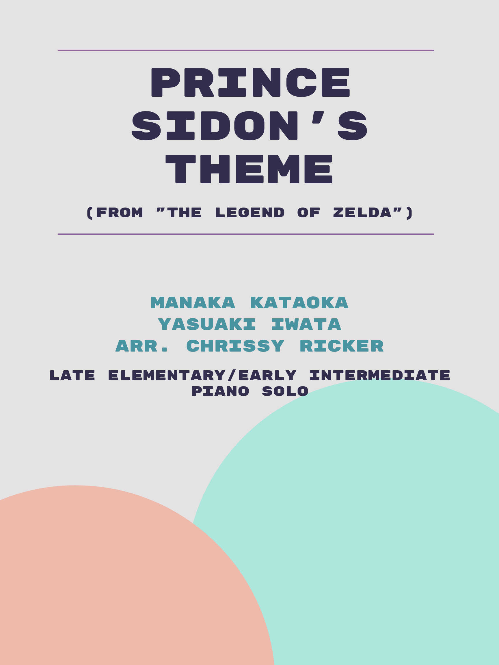 Prince Sidon's Theme Sample Page