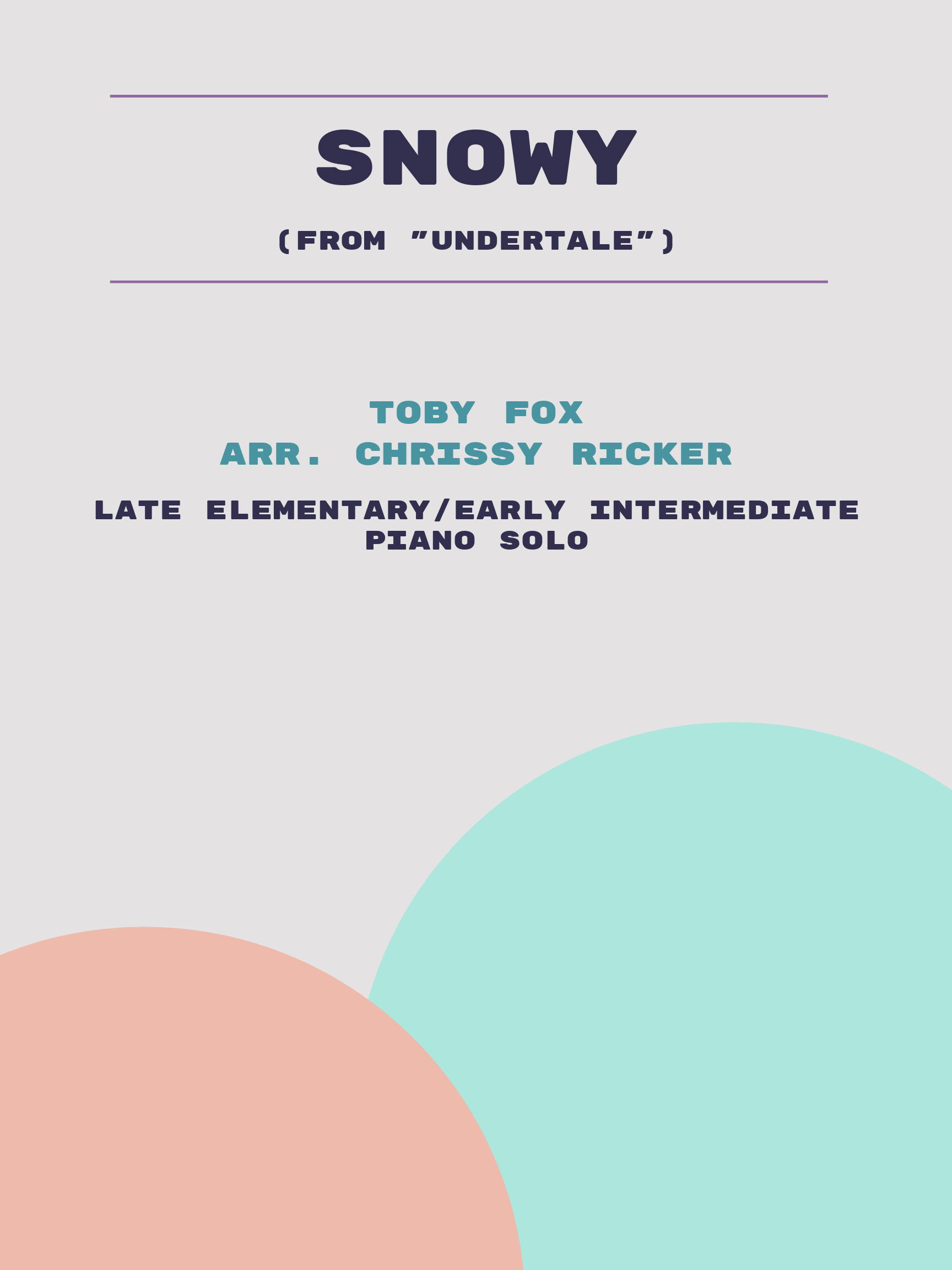 Snowy by Toby Fox