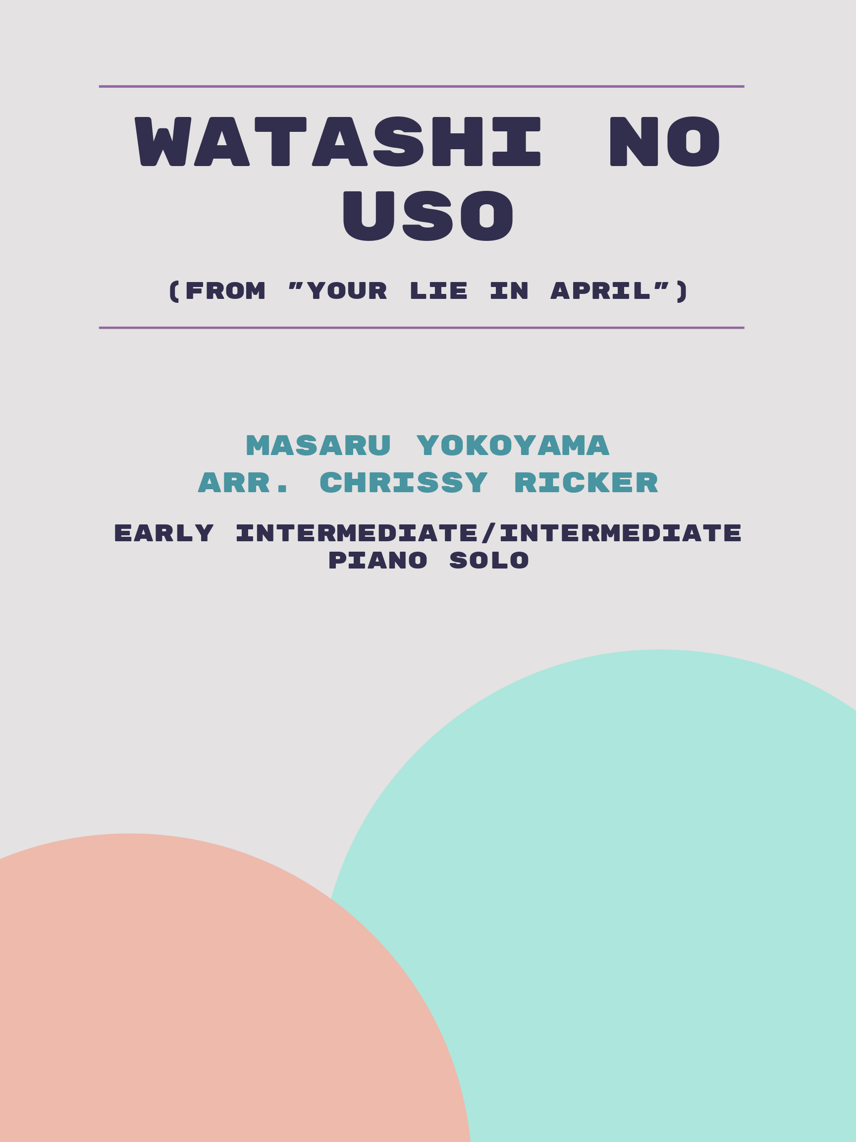 Watashi no Uso by Masaru Yokoyama