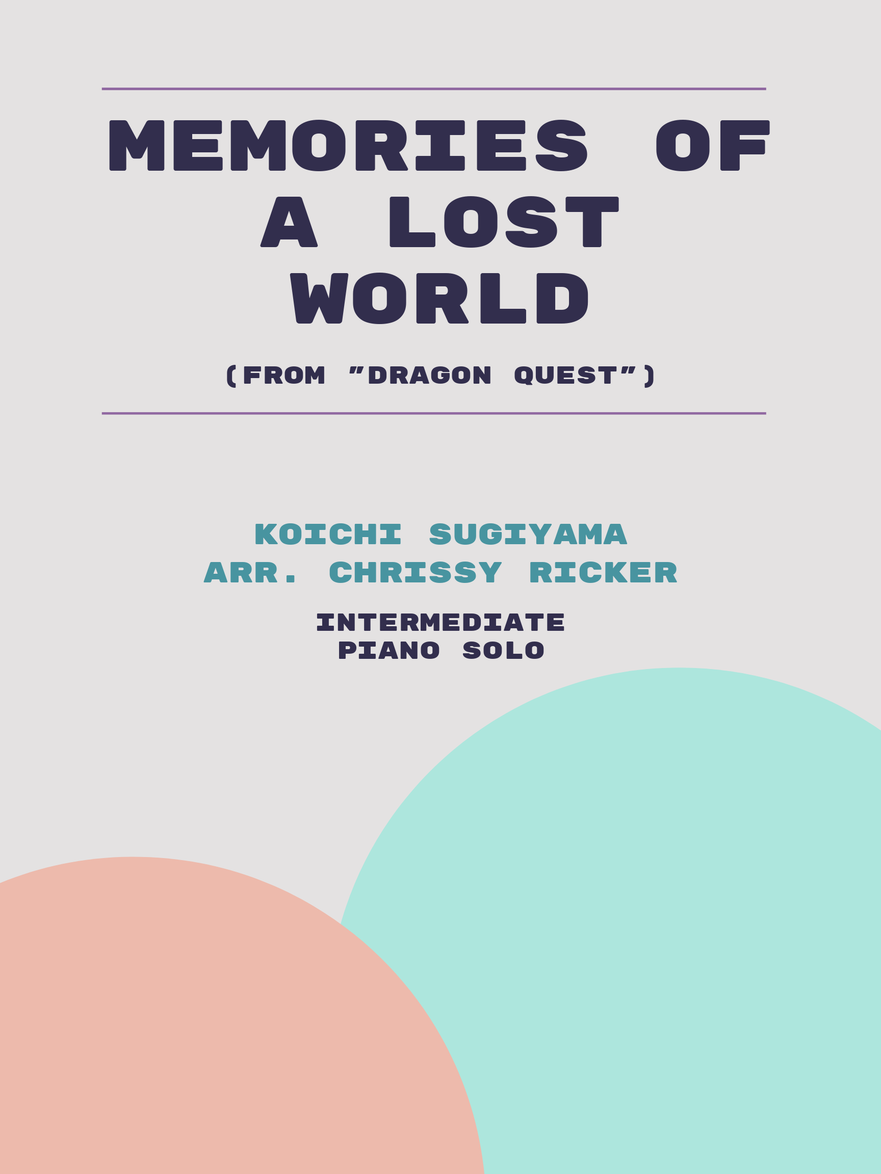 Memories of a Lost World Sample Page
