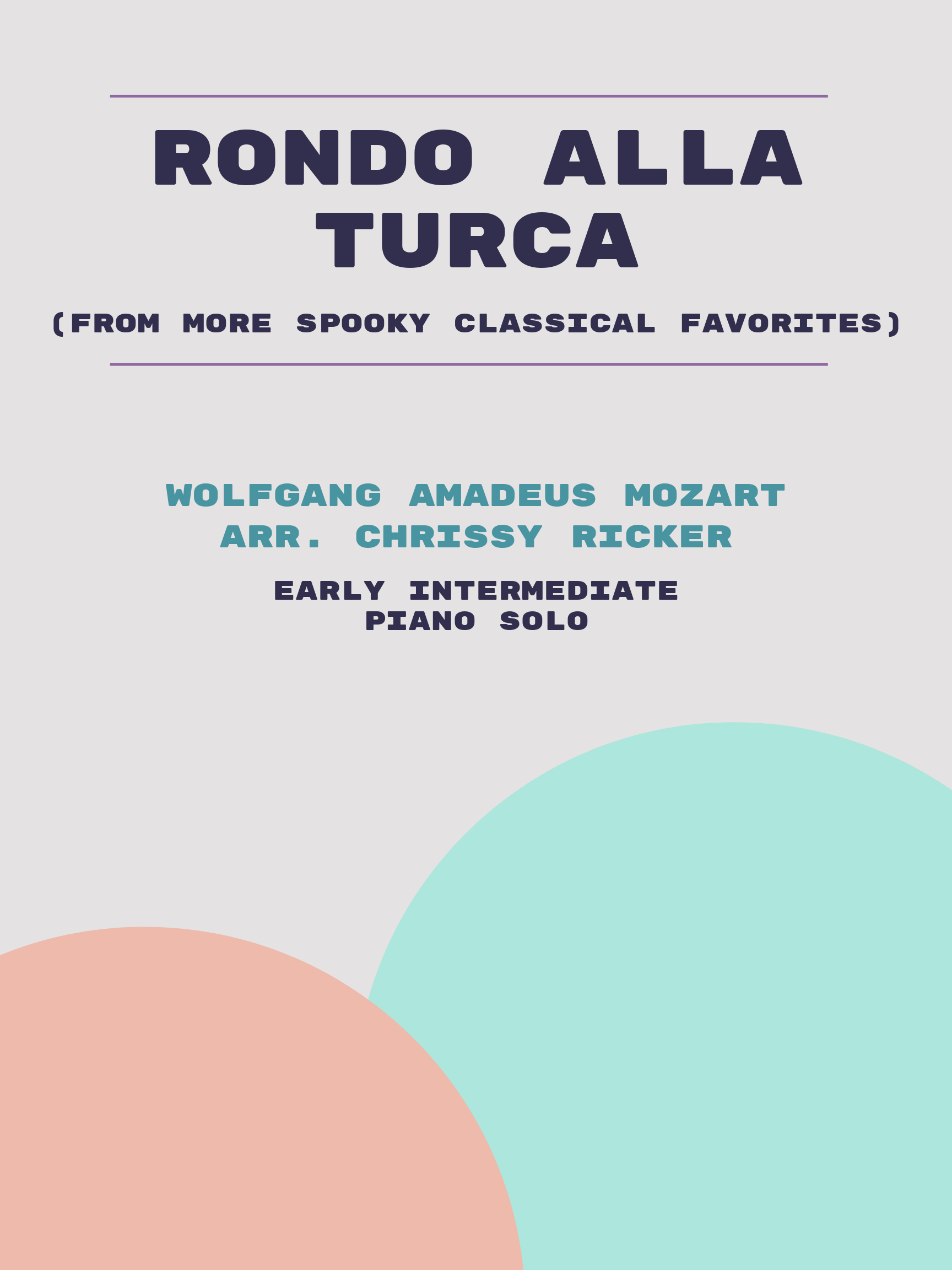 Rondo alla Turca by Wolfgang Amadeus Mozart