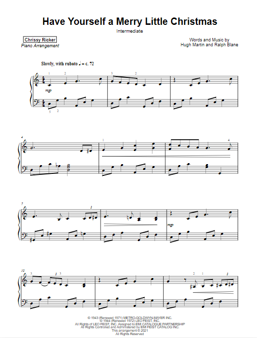 Have Yourself a Merry Little Christmas Sample Page