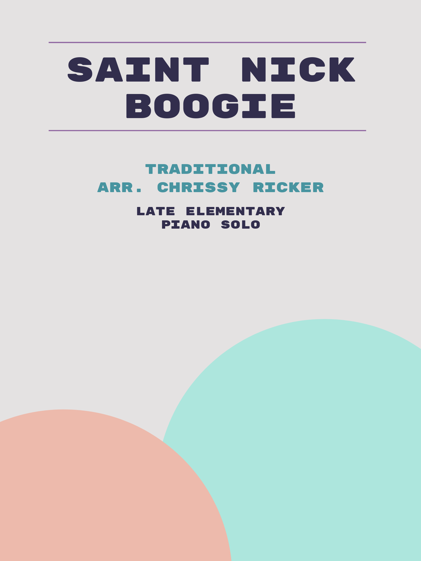Saint Nick Boogie Sample Page