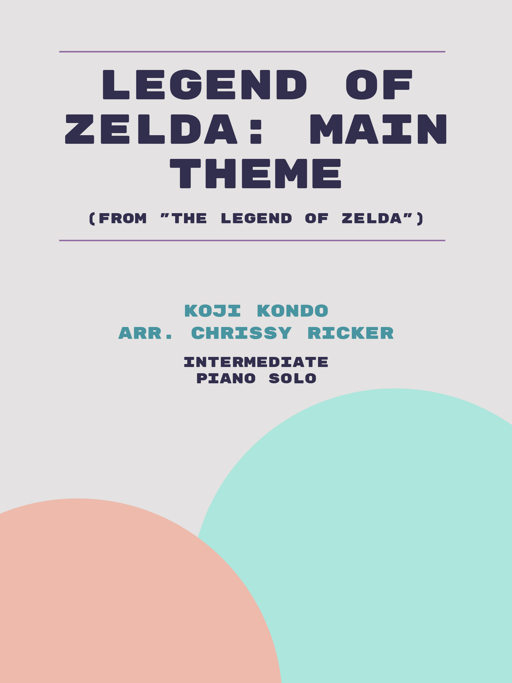 Legend of Zelda: Main Theme Sample Page