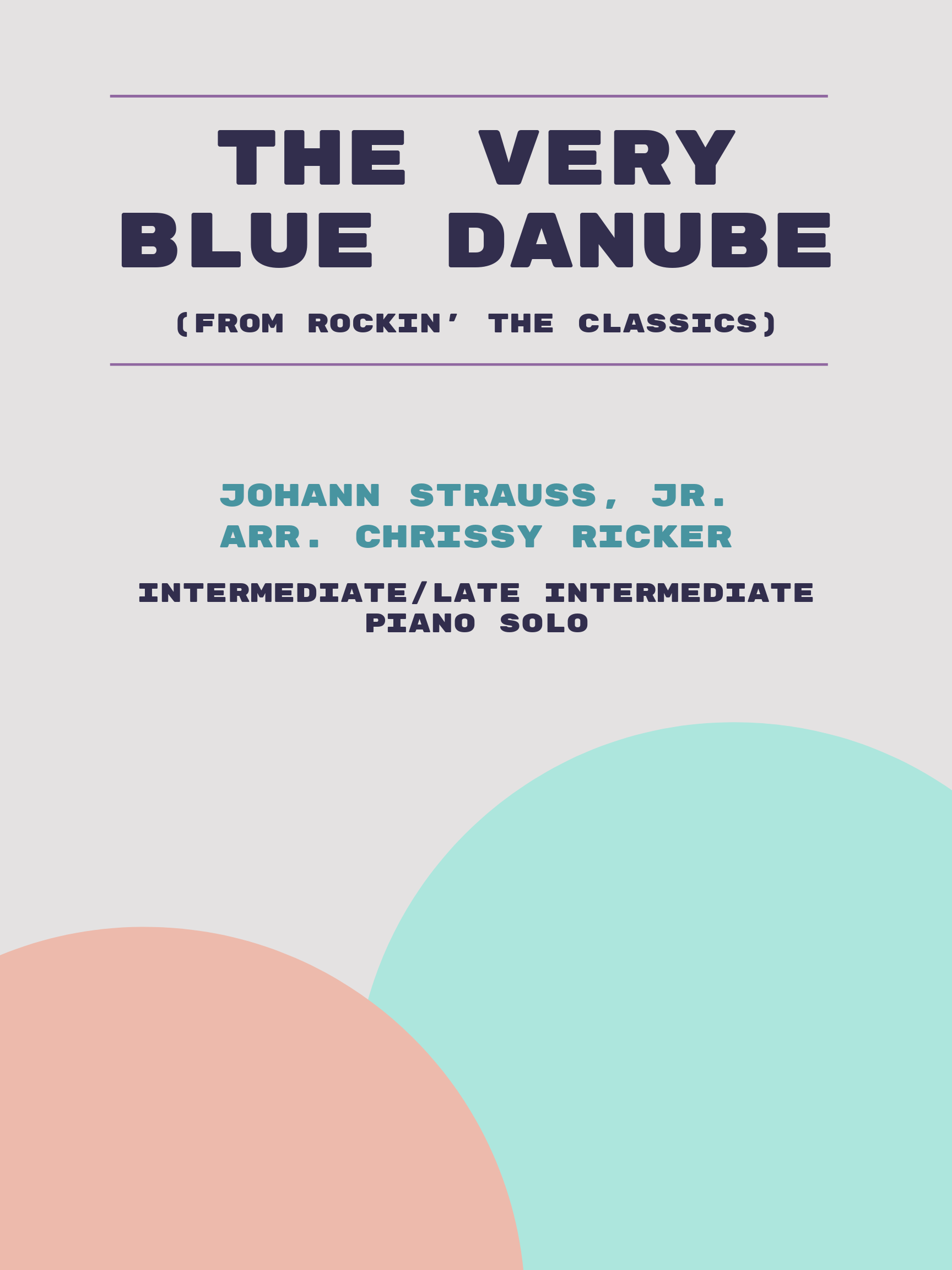 The Very Blue Danube Sample Page