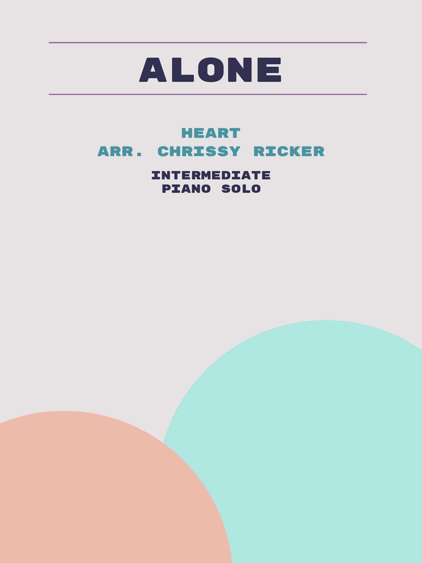 Alone Sample Page