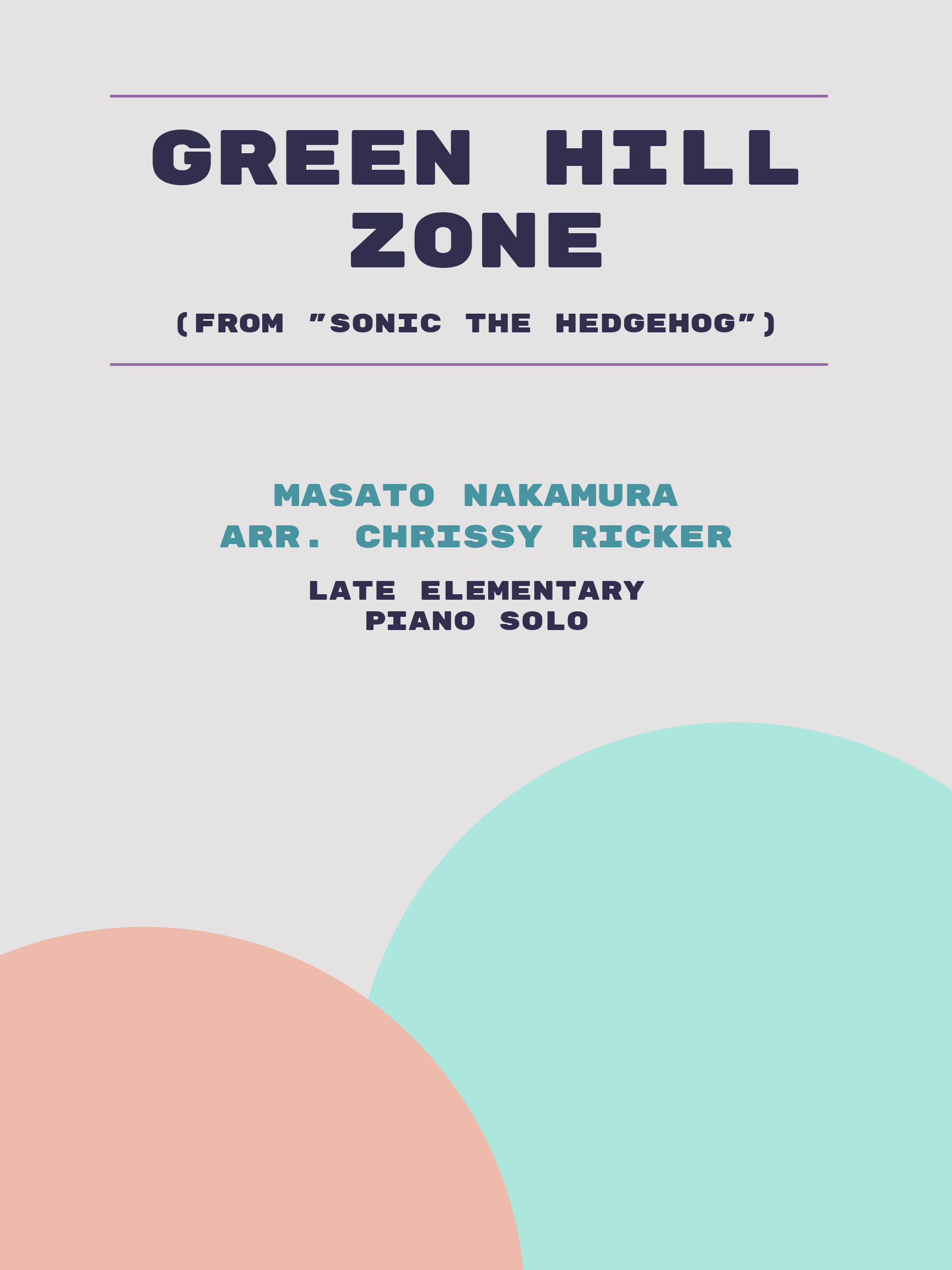 Green Hill Zone by Masato Nakamura