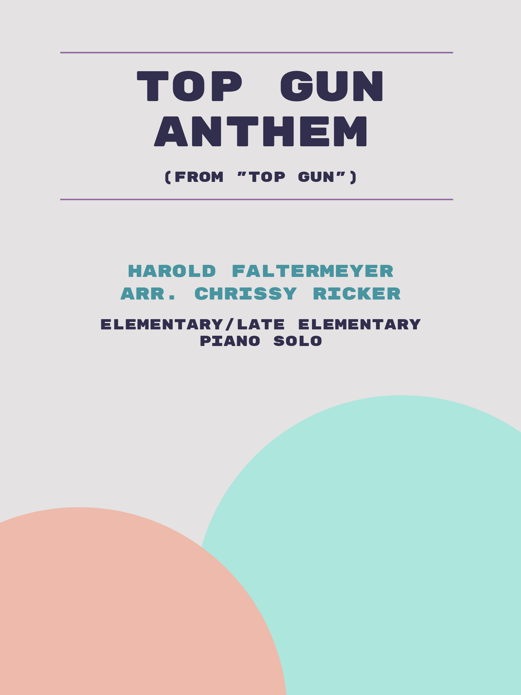 Top Gun Anthem Sample Page