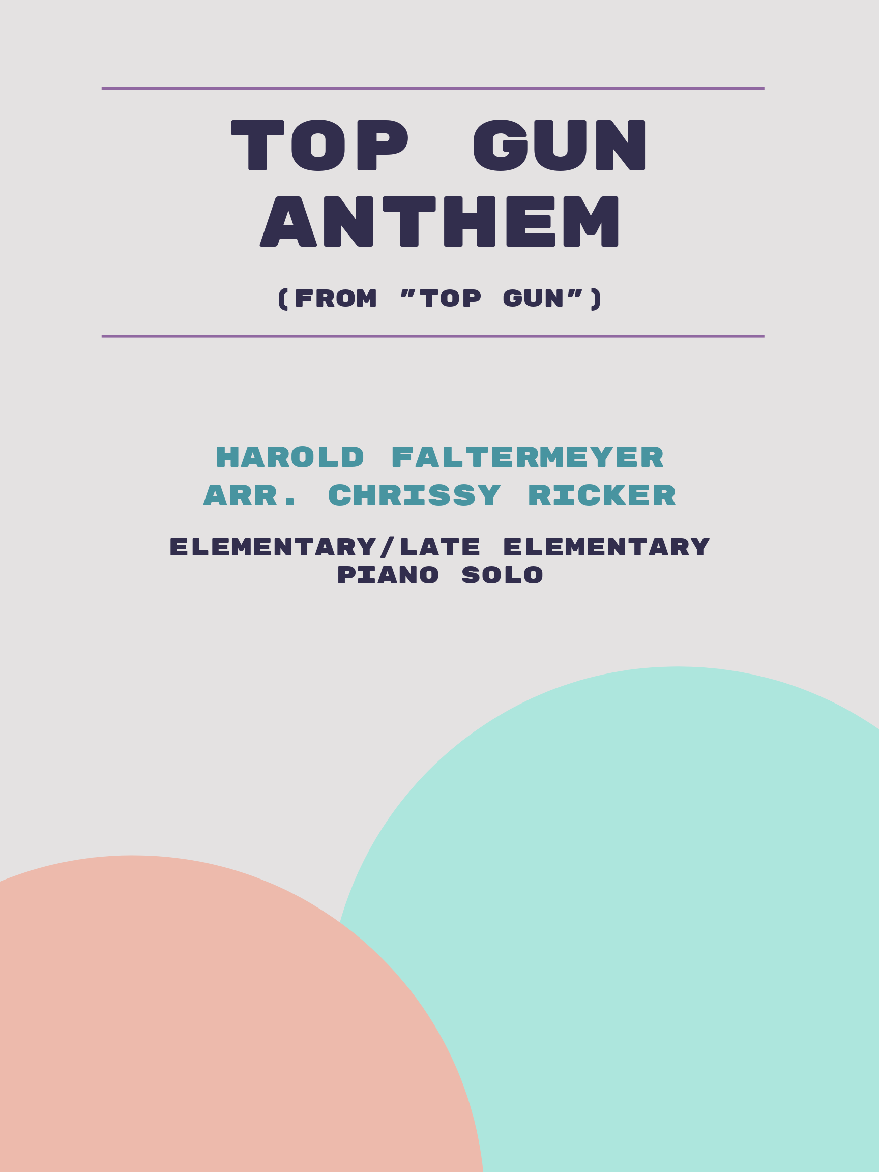 Top Gun Anthem Sheet music for Piano (Solo) Easy