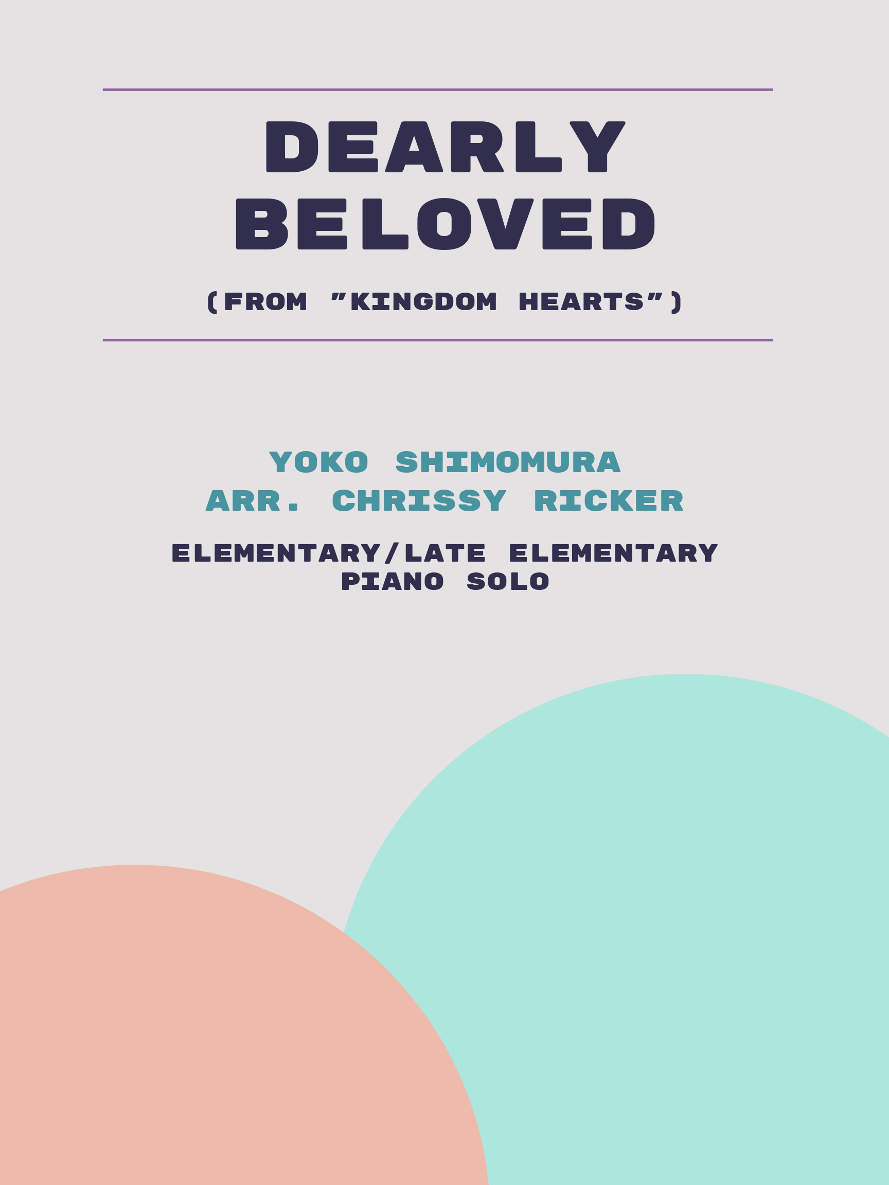 Dearly Beloved by Yoko Shimomura