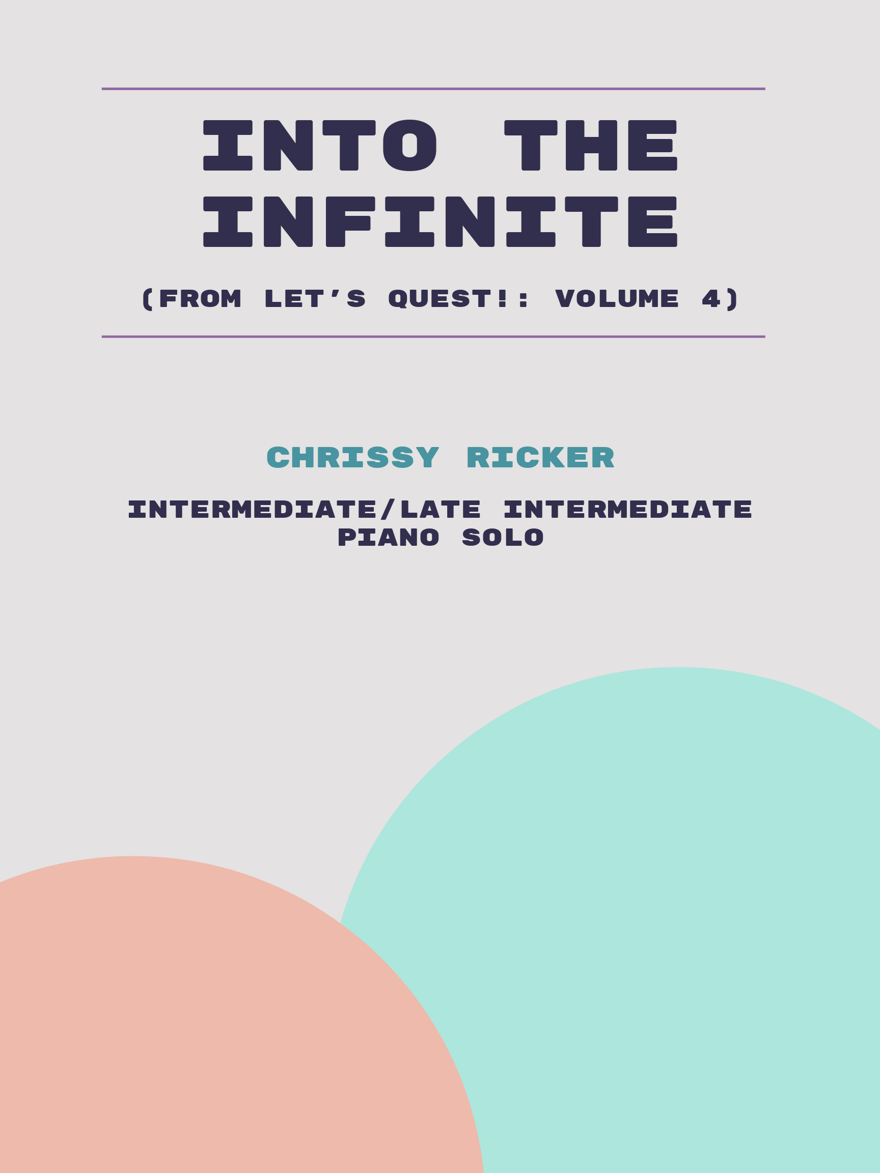 Into the Infinite Sample Page