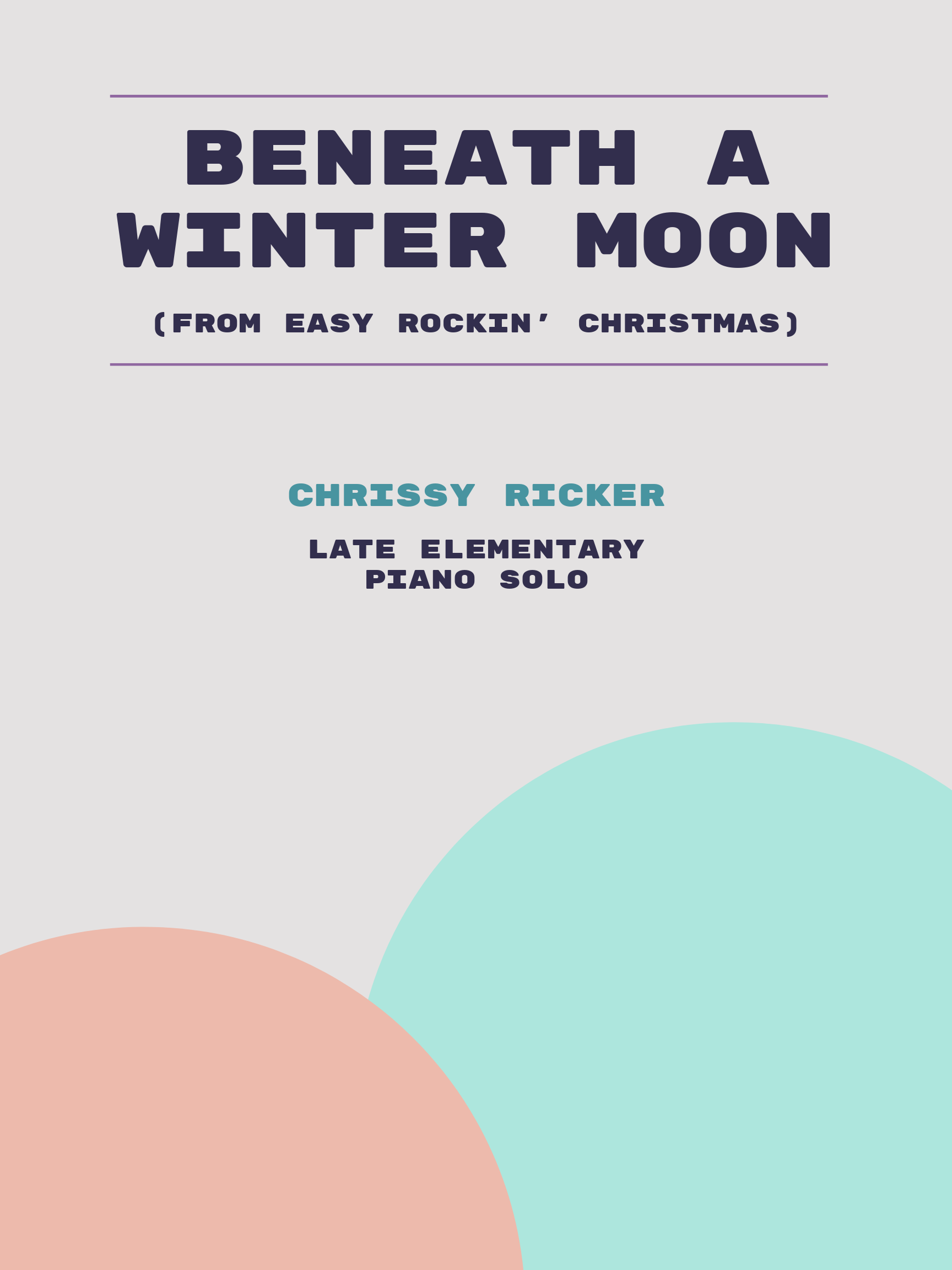 Beneath a Winter Moon by Chrissy Ricker