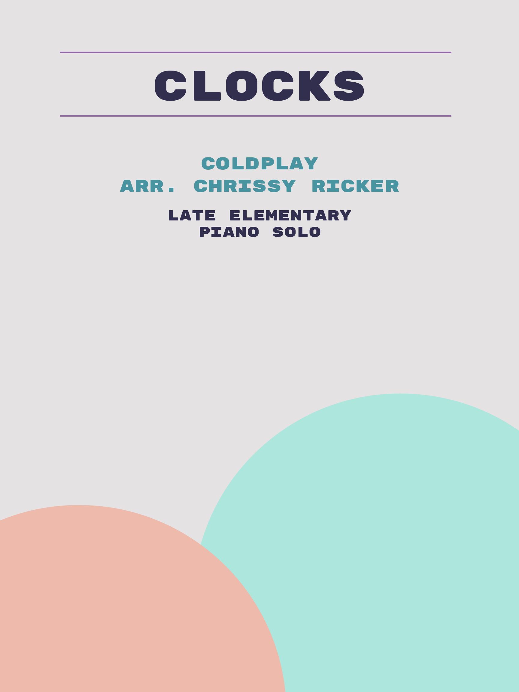 Clocks by Coldplay