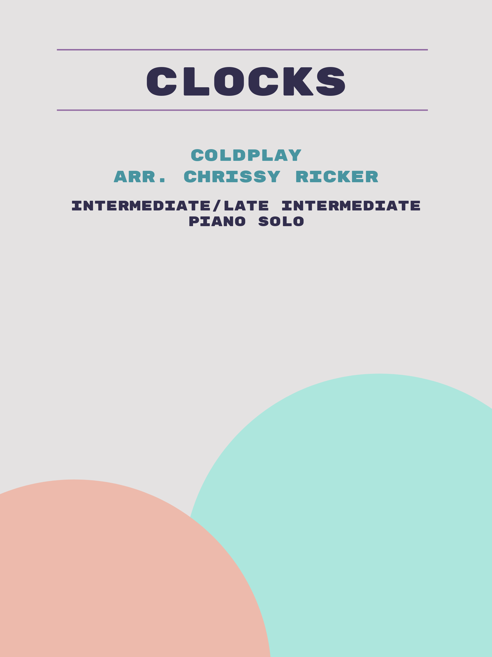Clocks by Coldplay