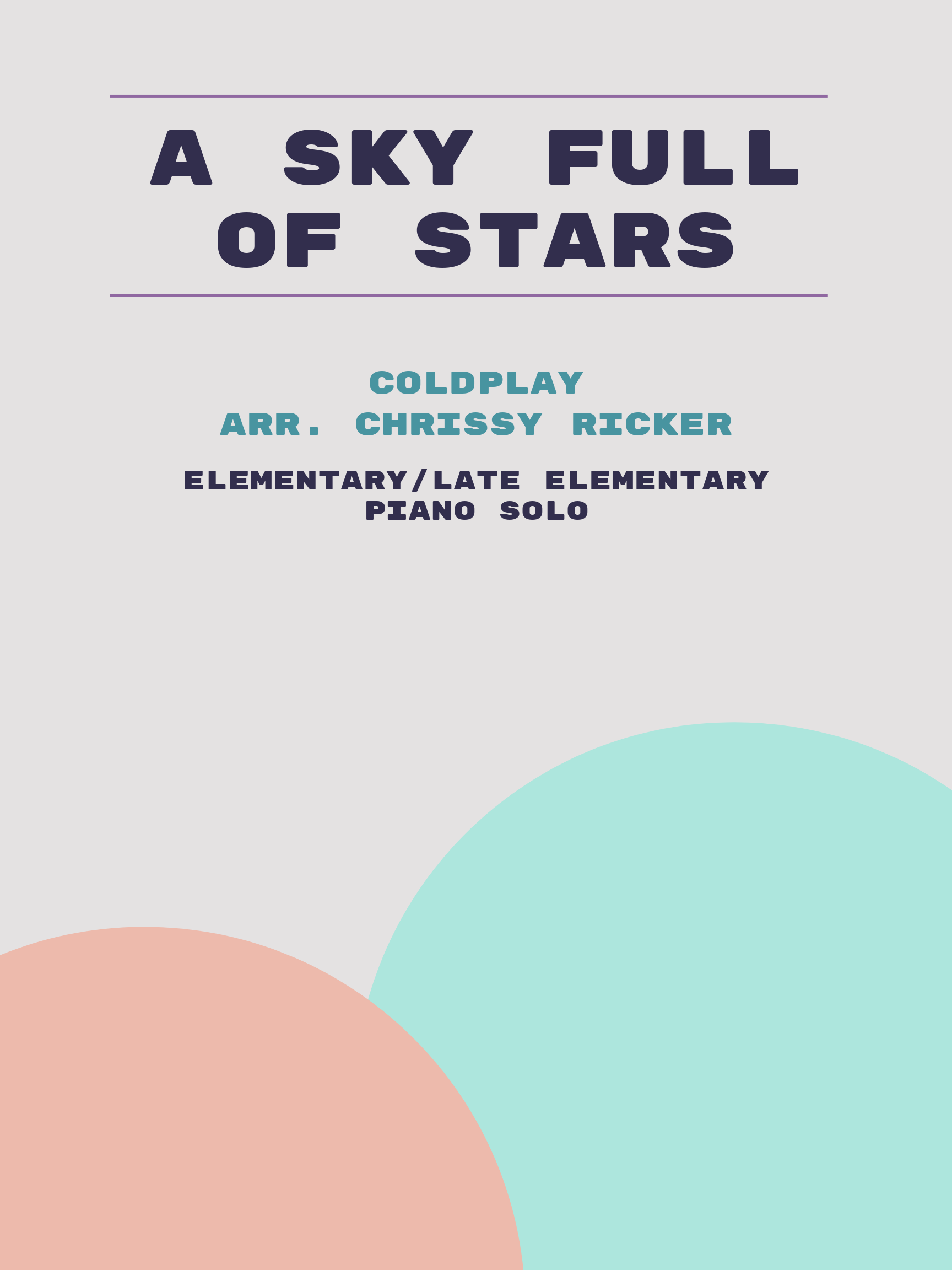A Sky Full of Stars Sample Page
