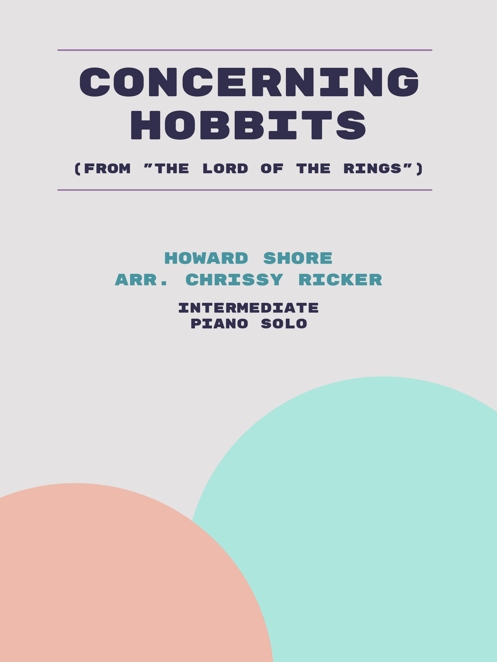Concerning Hobbits by Howard Shore