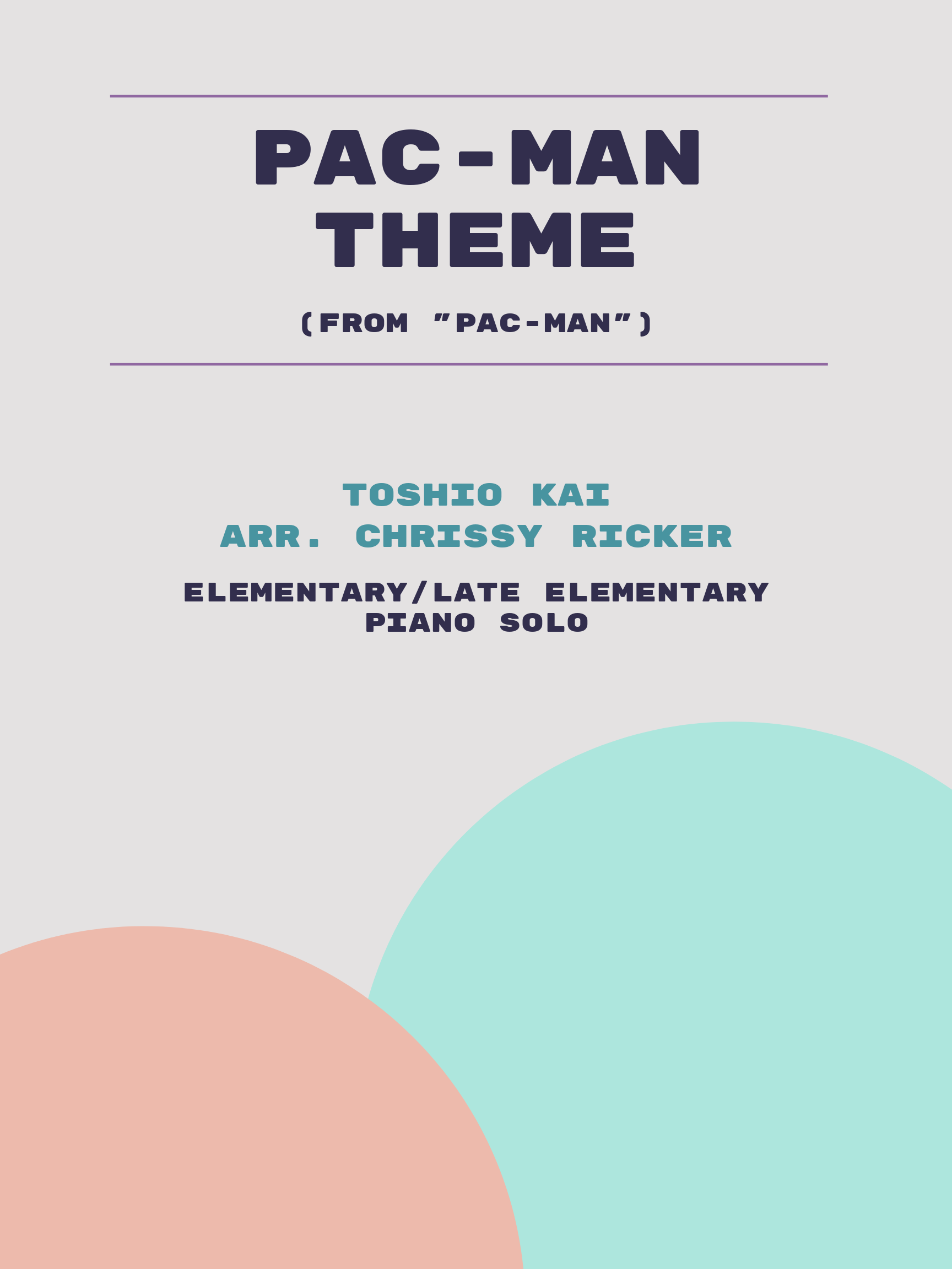 Pac-Man Theme Sample Page