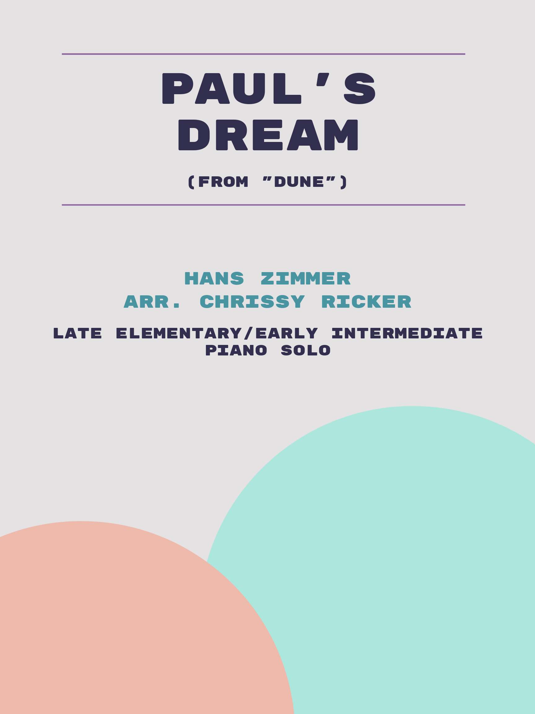 Paul's Dream by Hans Zimmer