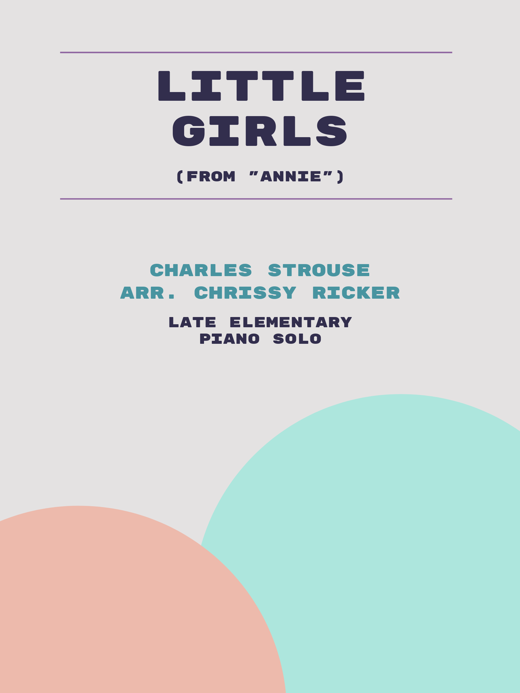Little Girls by Charles Strouse