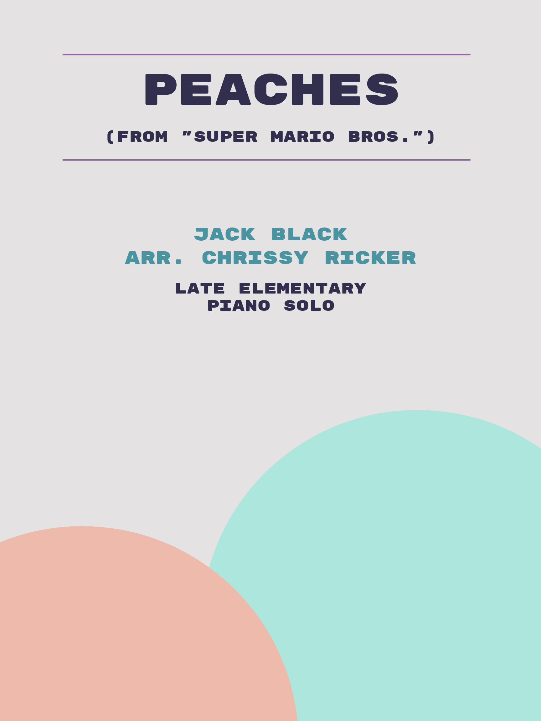 Peaches by Jack Black