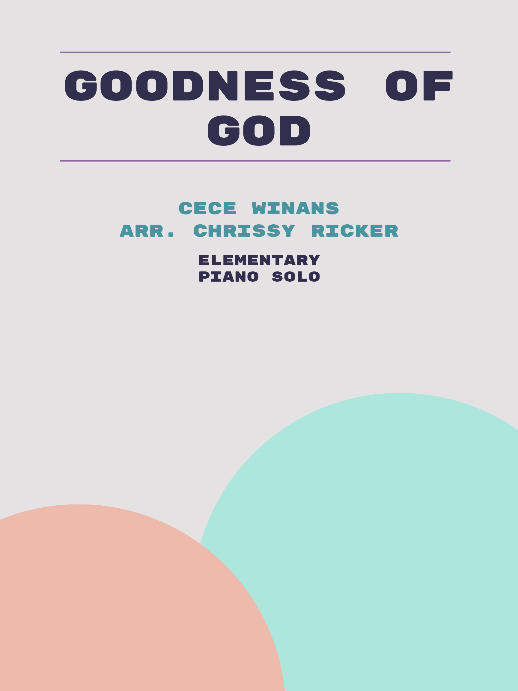 Goodness of God by CeCe Winans