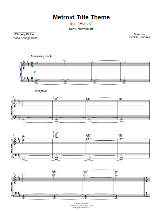 Metroid Title Theme Sample Page
