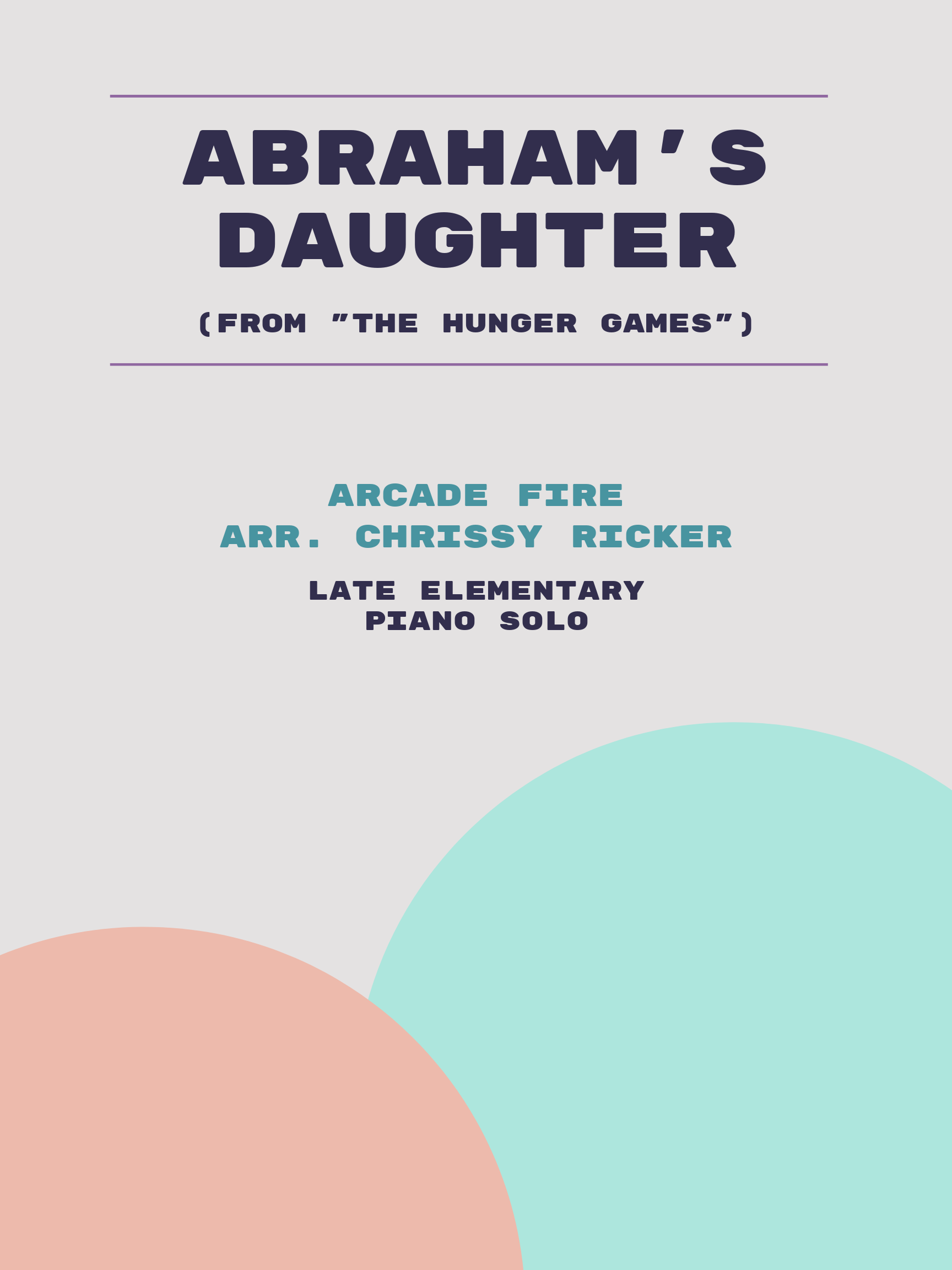 Abraham's Daughter by Arcade Fire