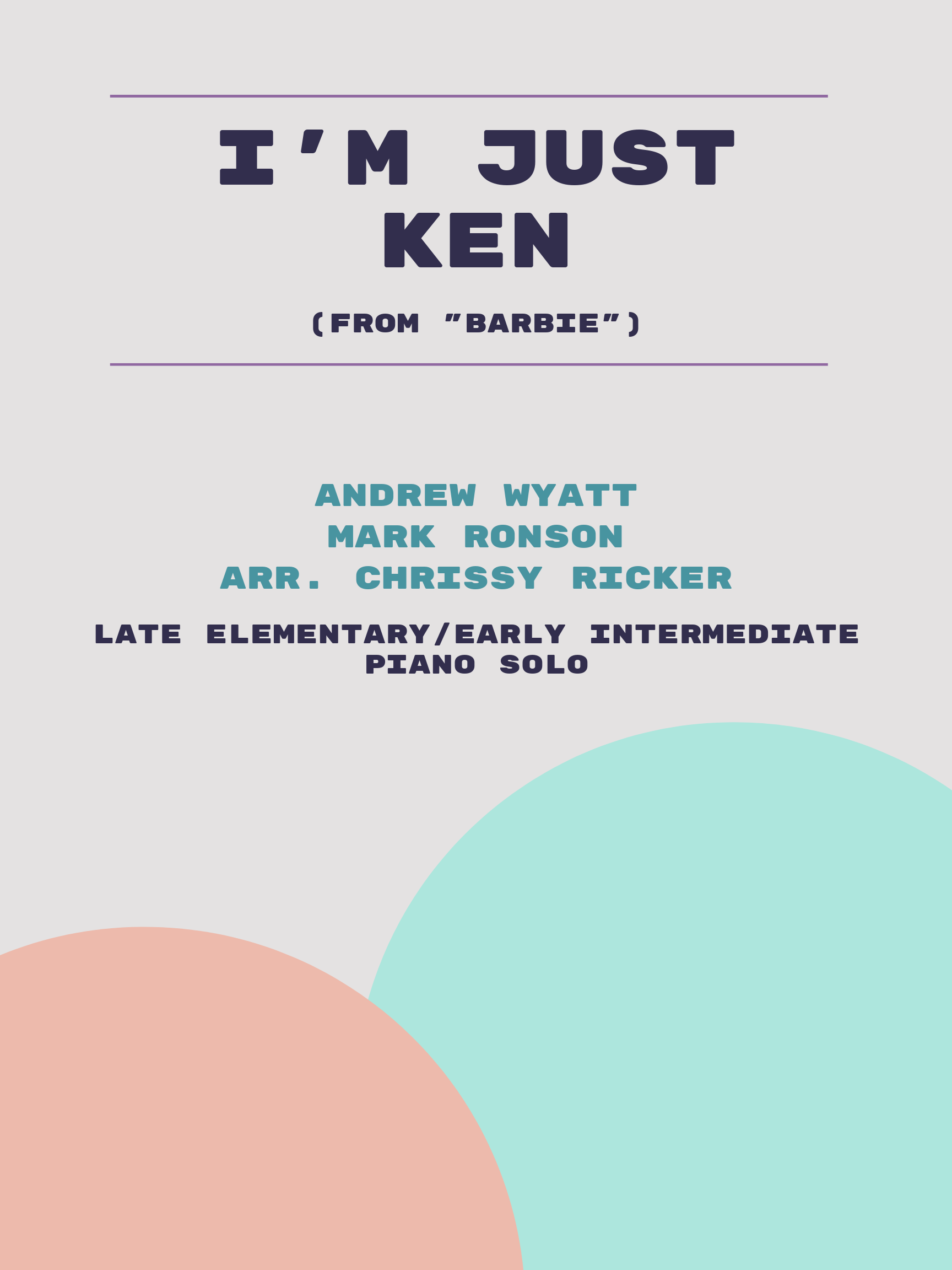 I'm Just Ken by Andrew Wyatt, Mark Ronson