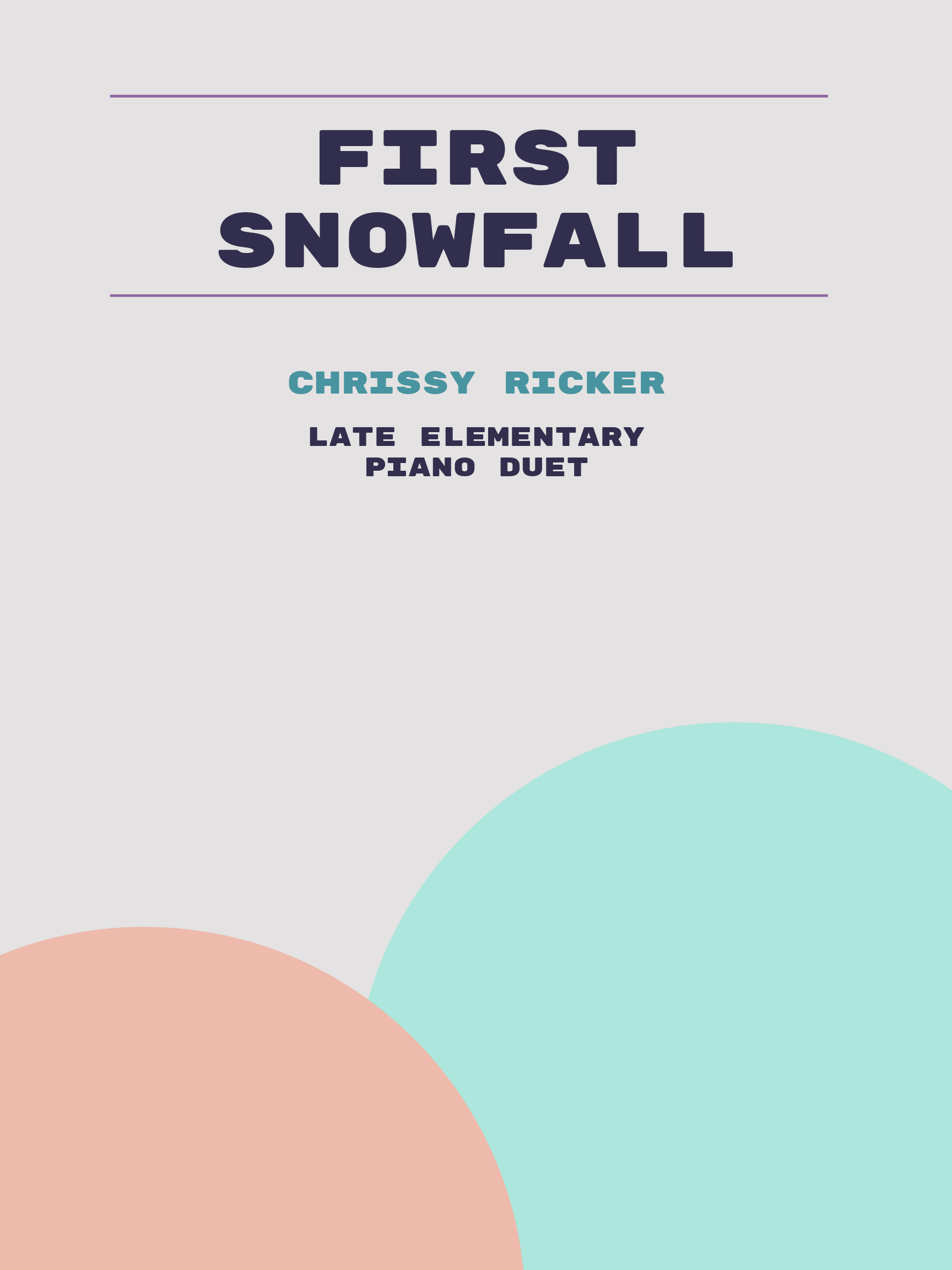 First Snowfall by Chrissy Ricker