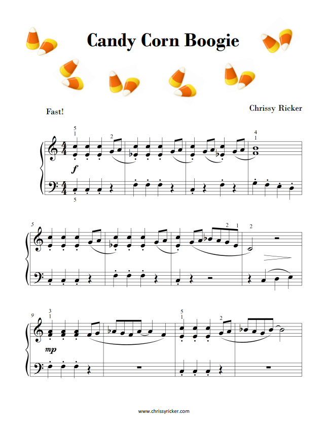 Candy Corn Boogie (Free Download) Sample Page