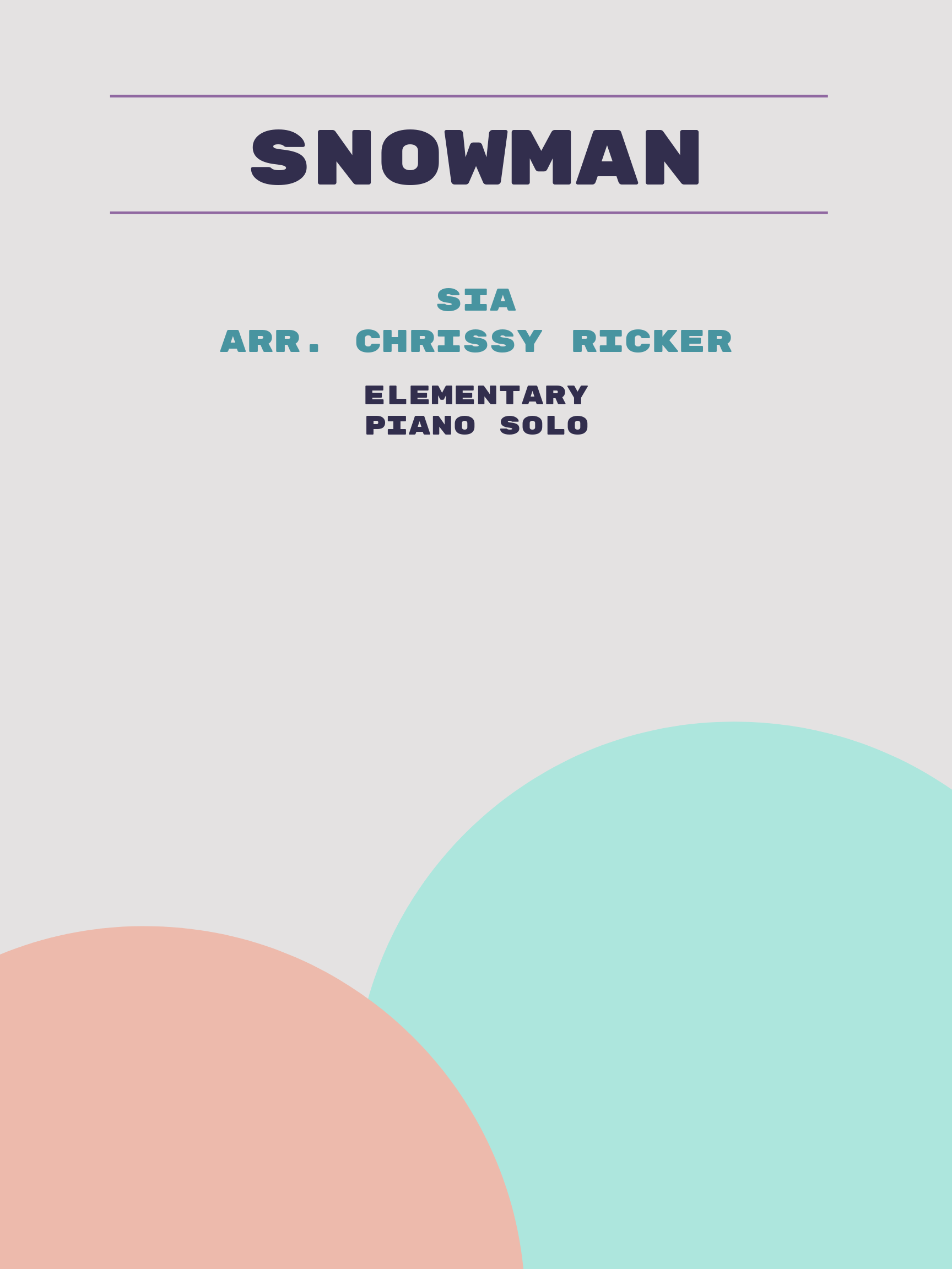 Snowman by Sia