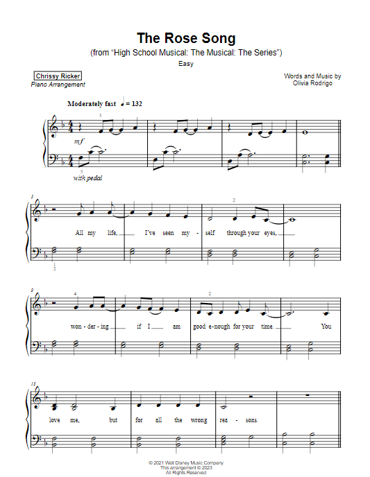 The Rose Song Sample Page