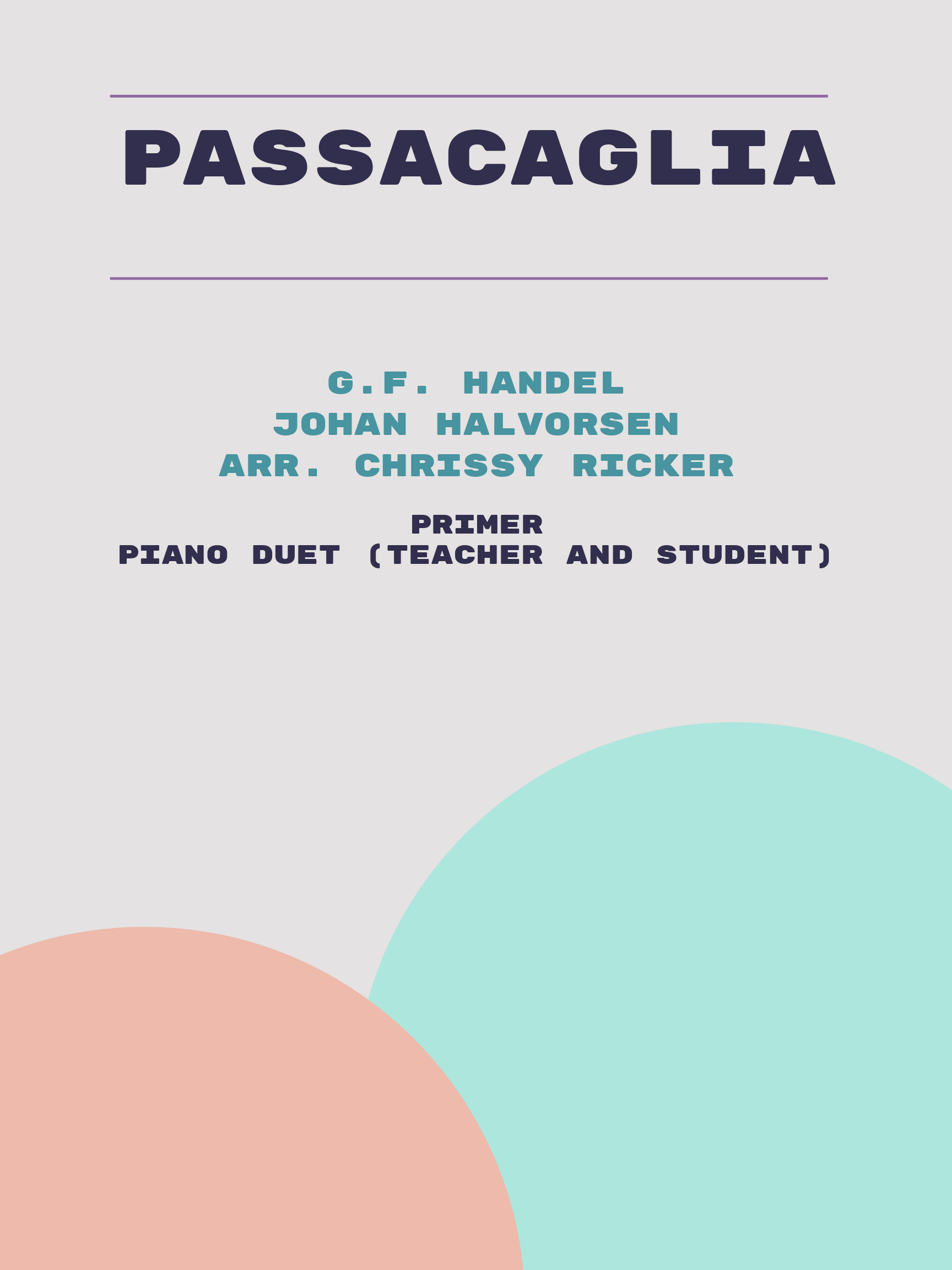 Passacaglia by G.F. Handel, Johan Halvorsen