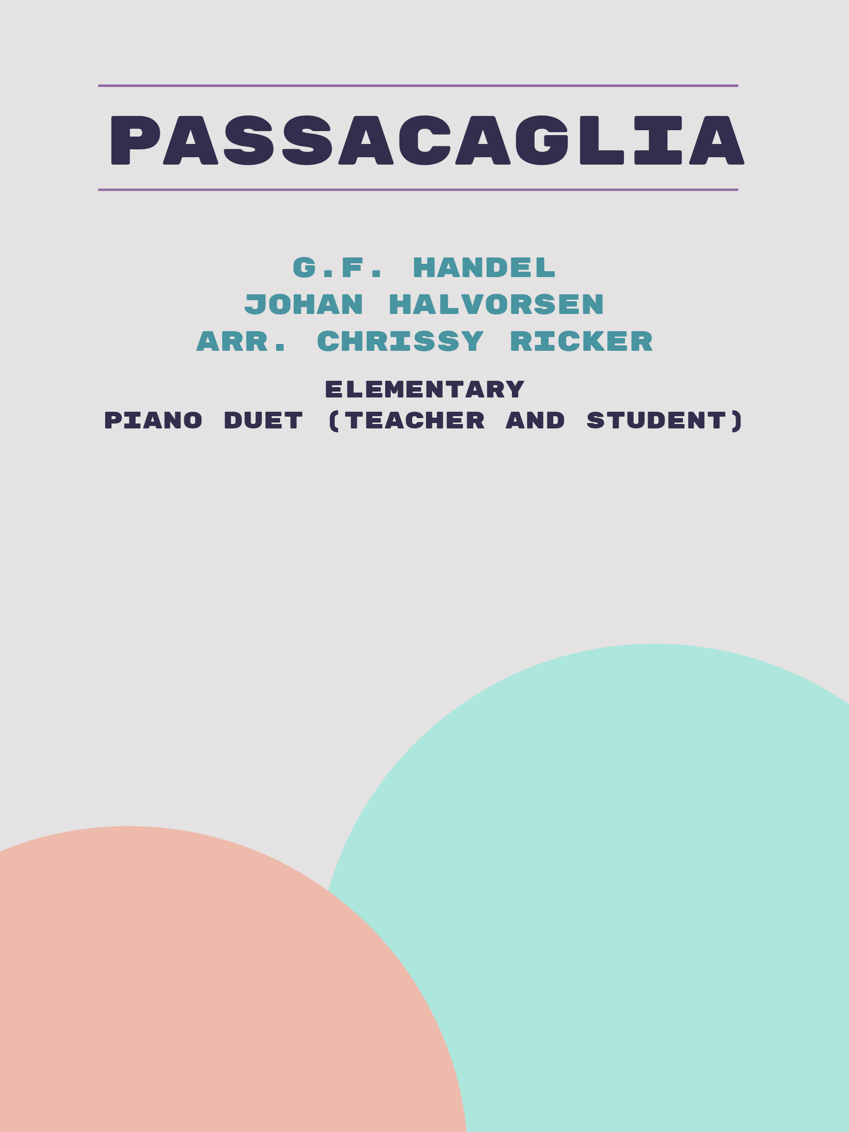 Passacaglia by G.F. Handel, Johan Halvorsen