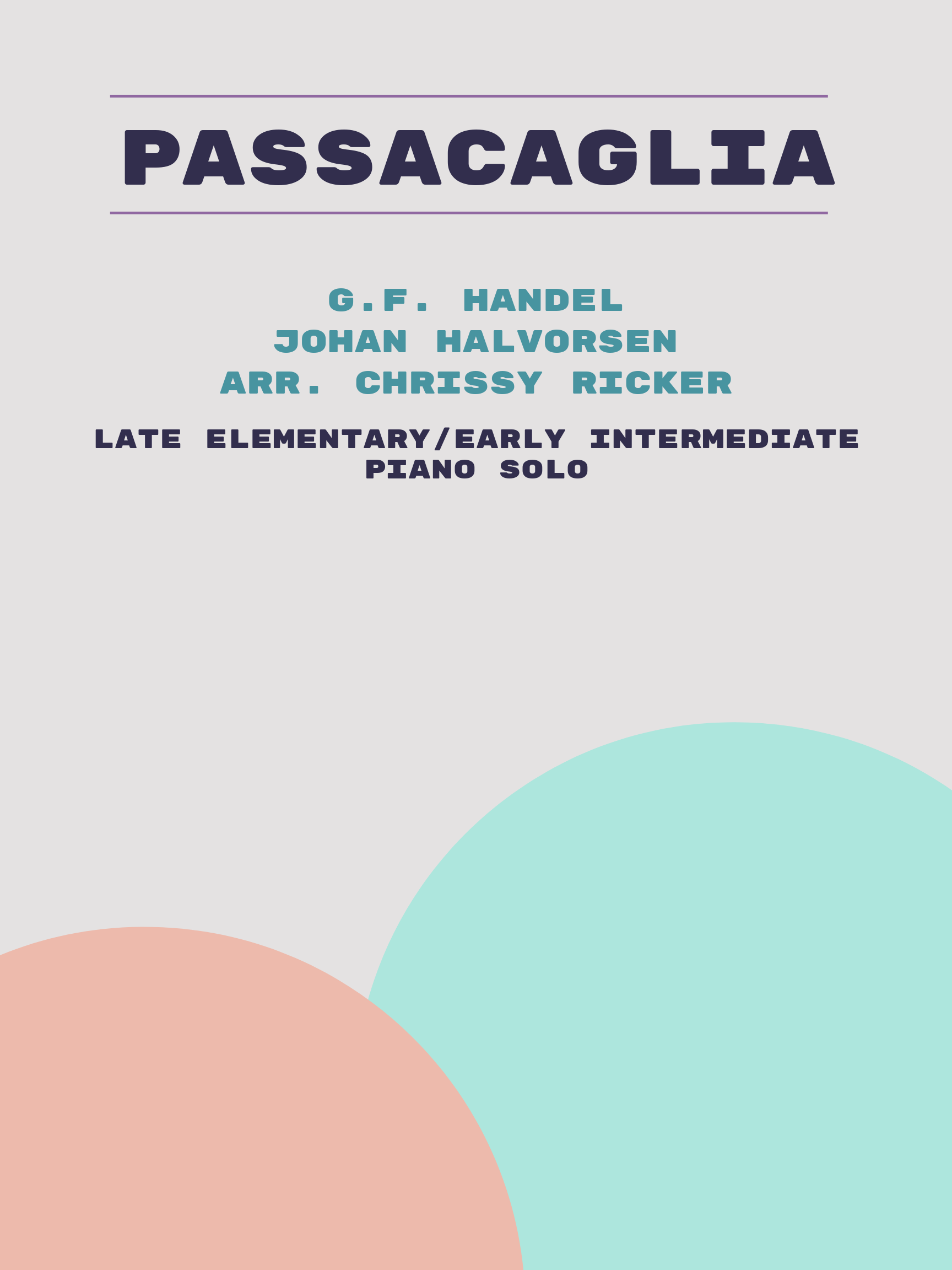 Passacaglia by G.F. Handel, Johan Halvorsen