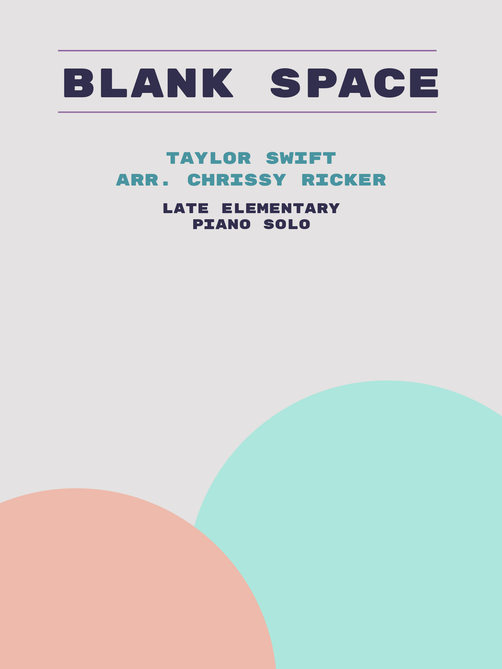 Blank Space Sample Page
