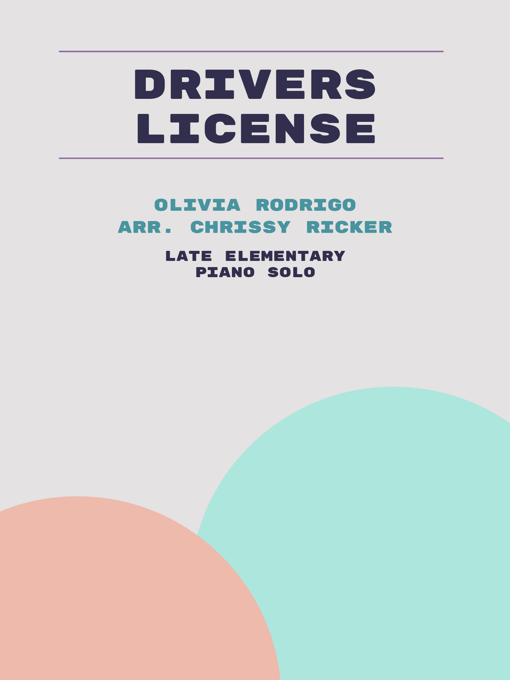 drivers license by Olivia Rodrigo
