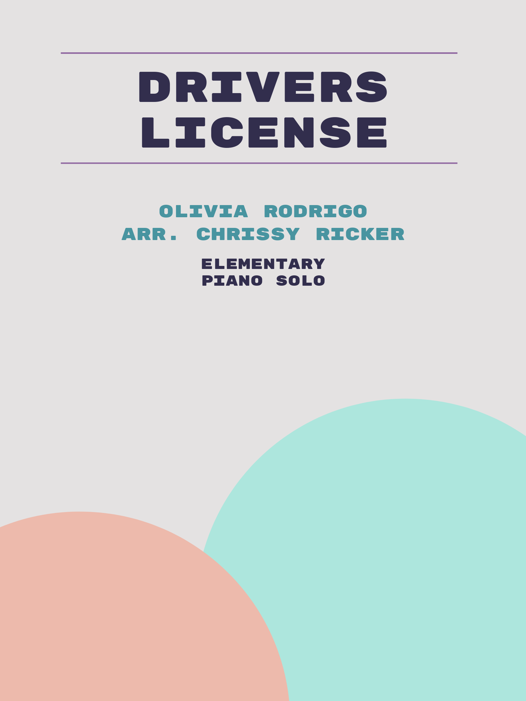 drivers license by Olivia Rodrigo