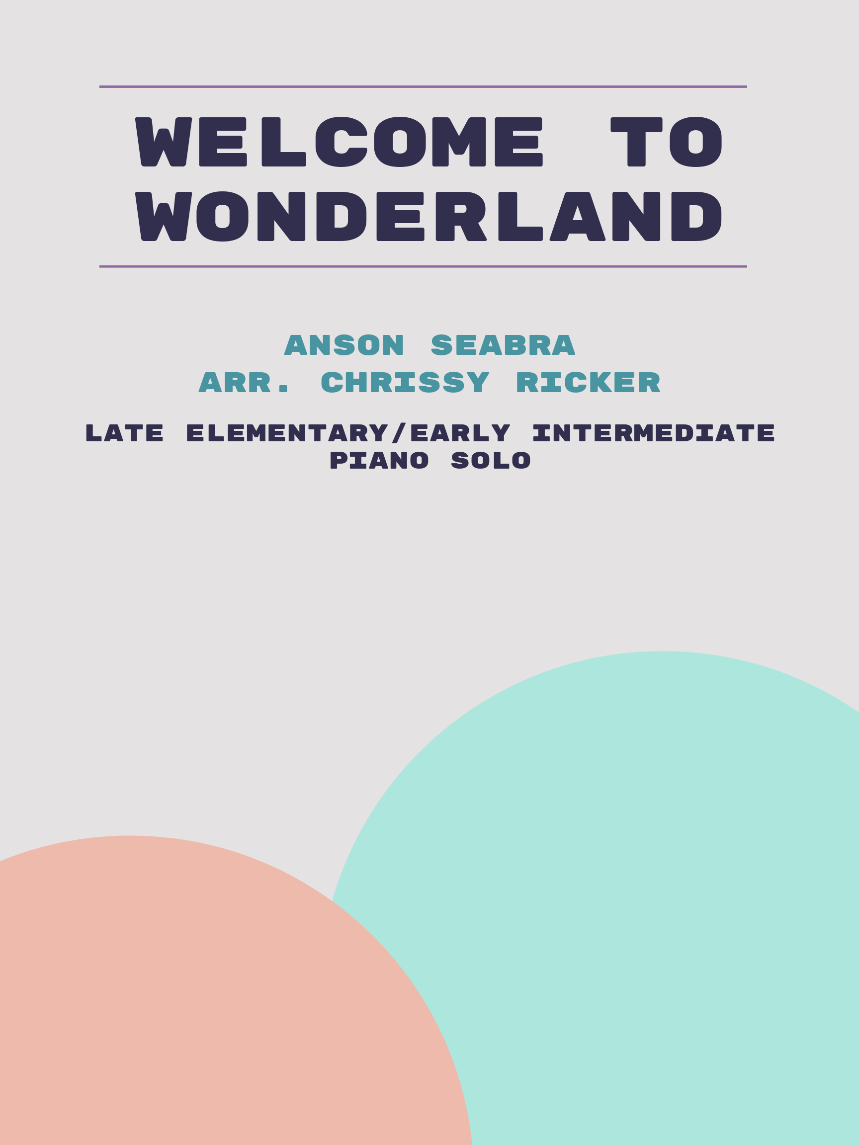 Welcome to Wonderland by Anson Seabra
