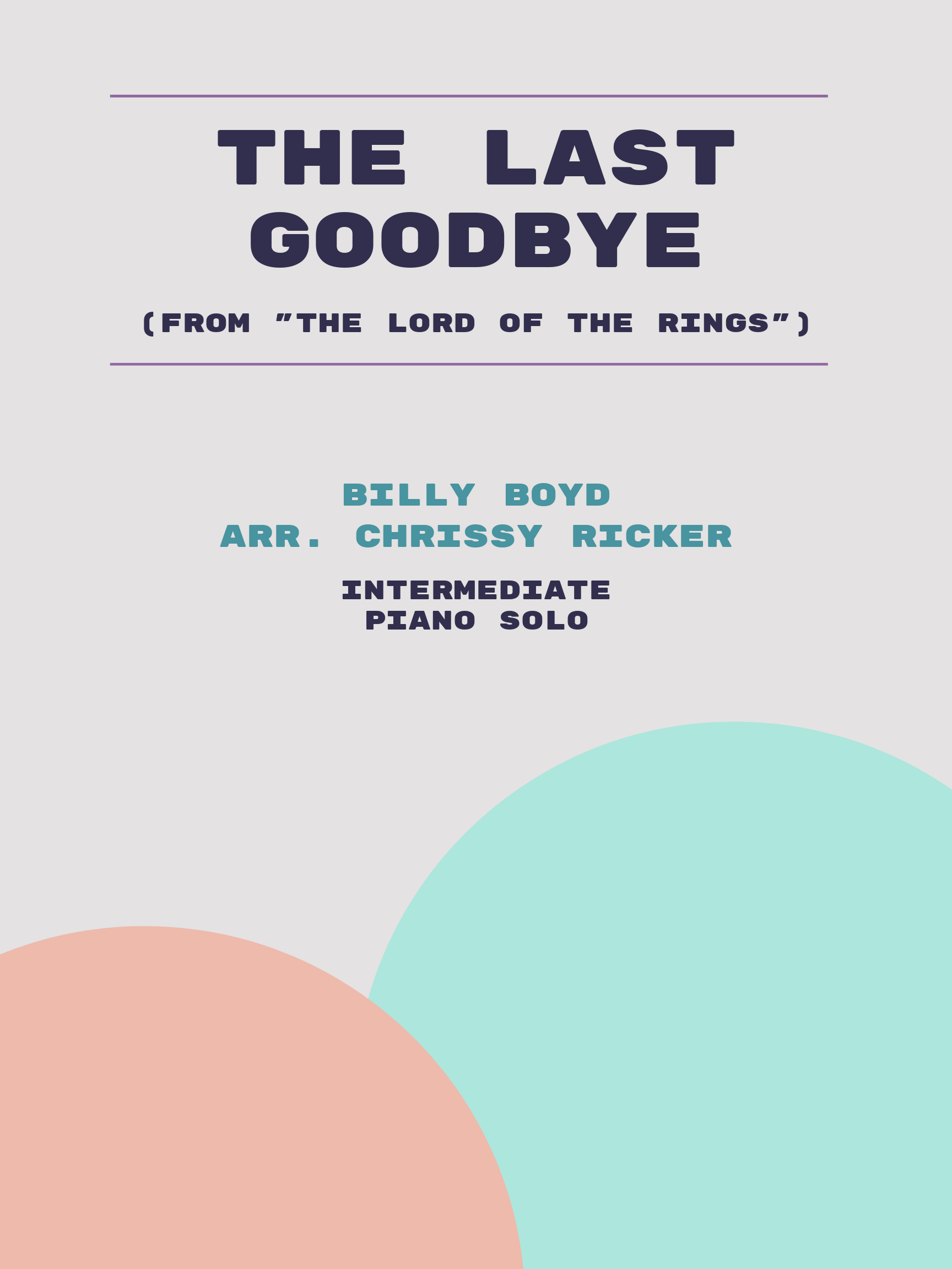 The Last Goodbye by Billy Boyd