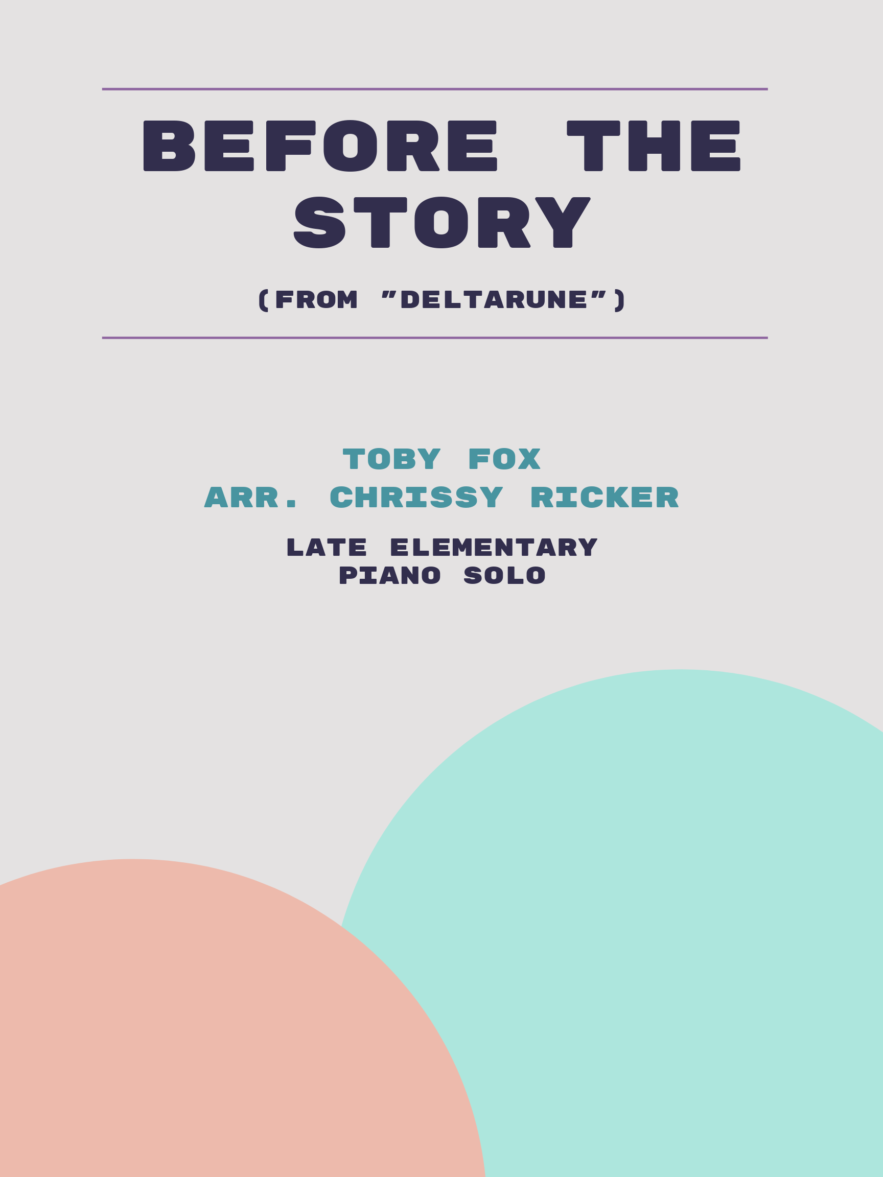 Before the Story by Toby Fox