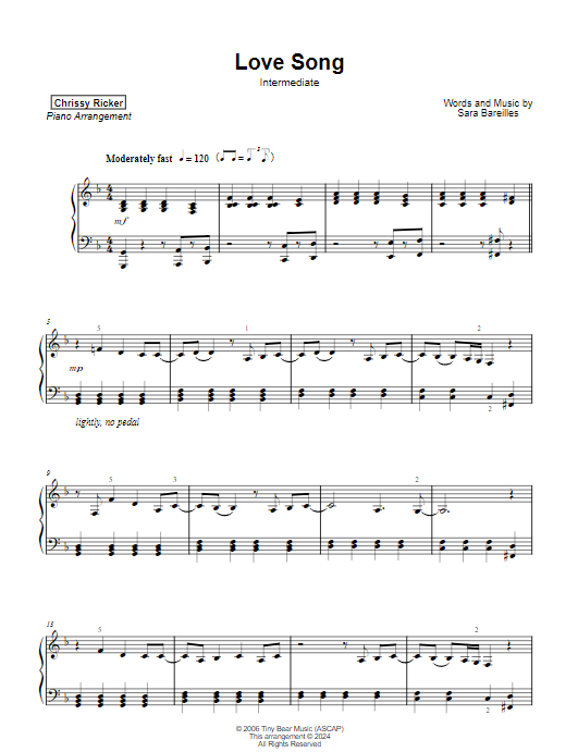 Love Song Sample Page