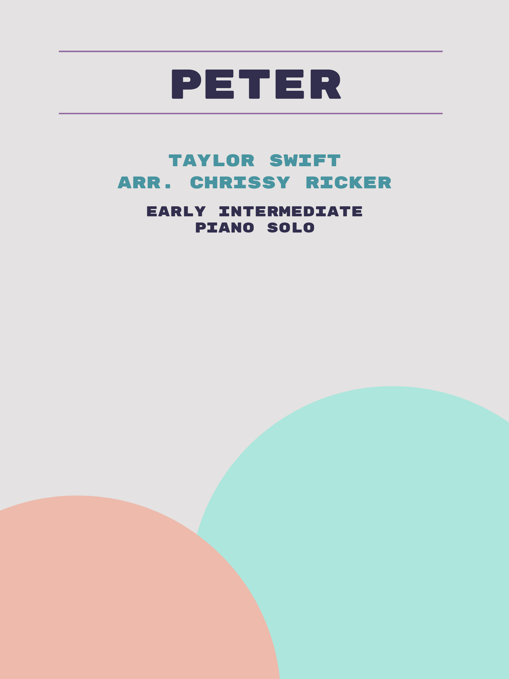 Peter by Taylor Swift