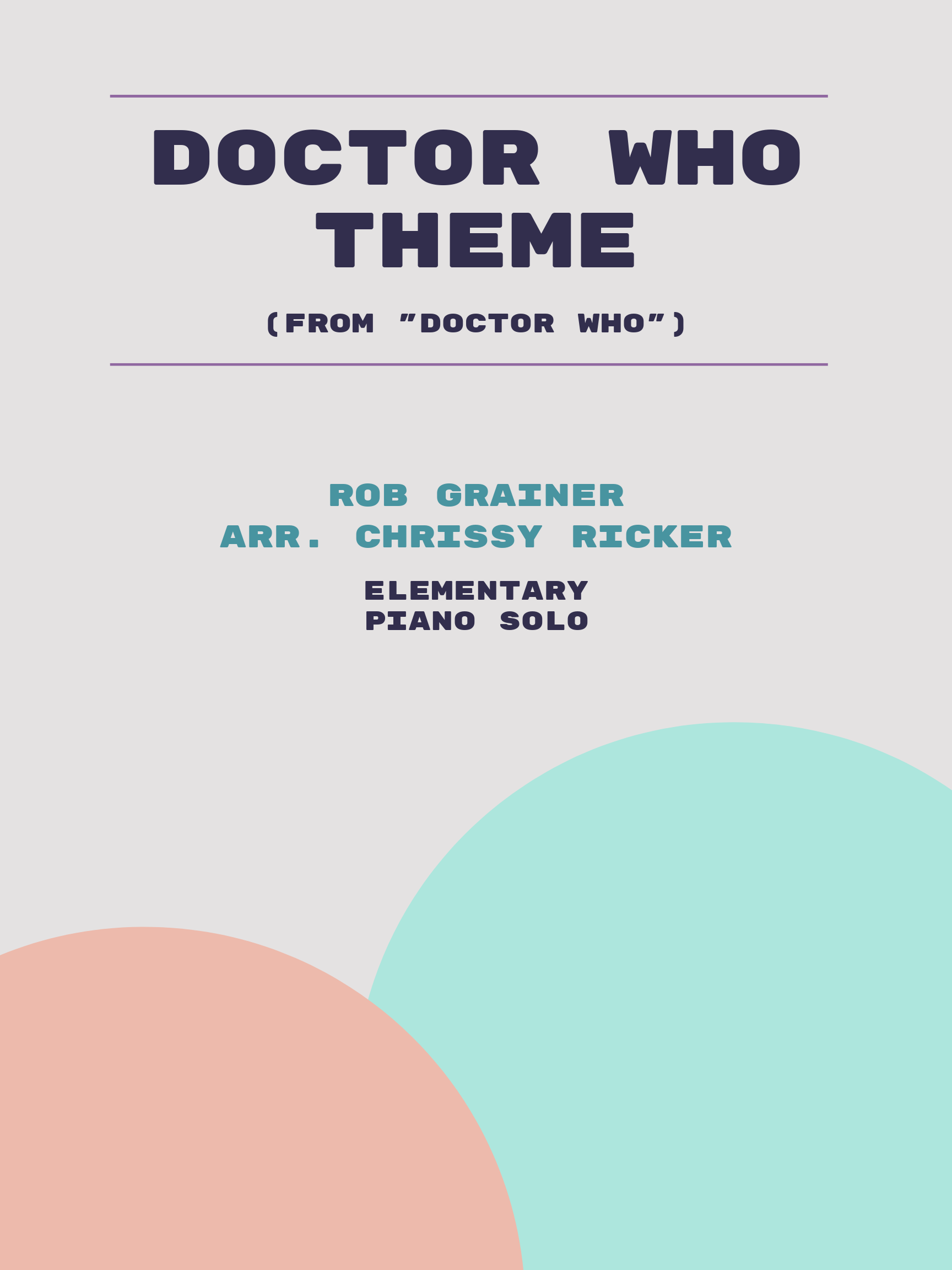 Doctor Who Theme by Rob Grainer