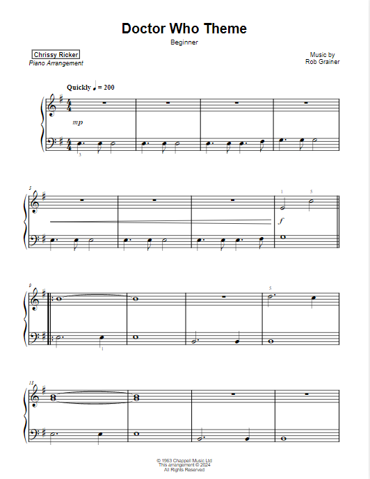 Doctor Who Theme Sample Page
